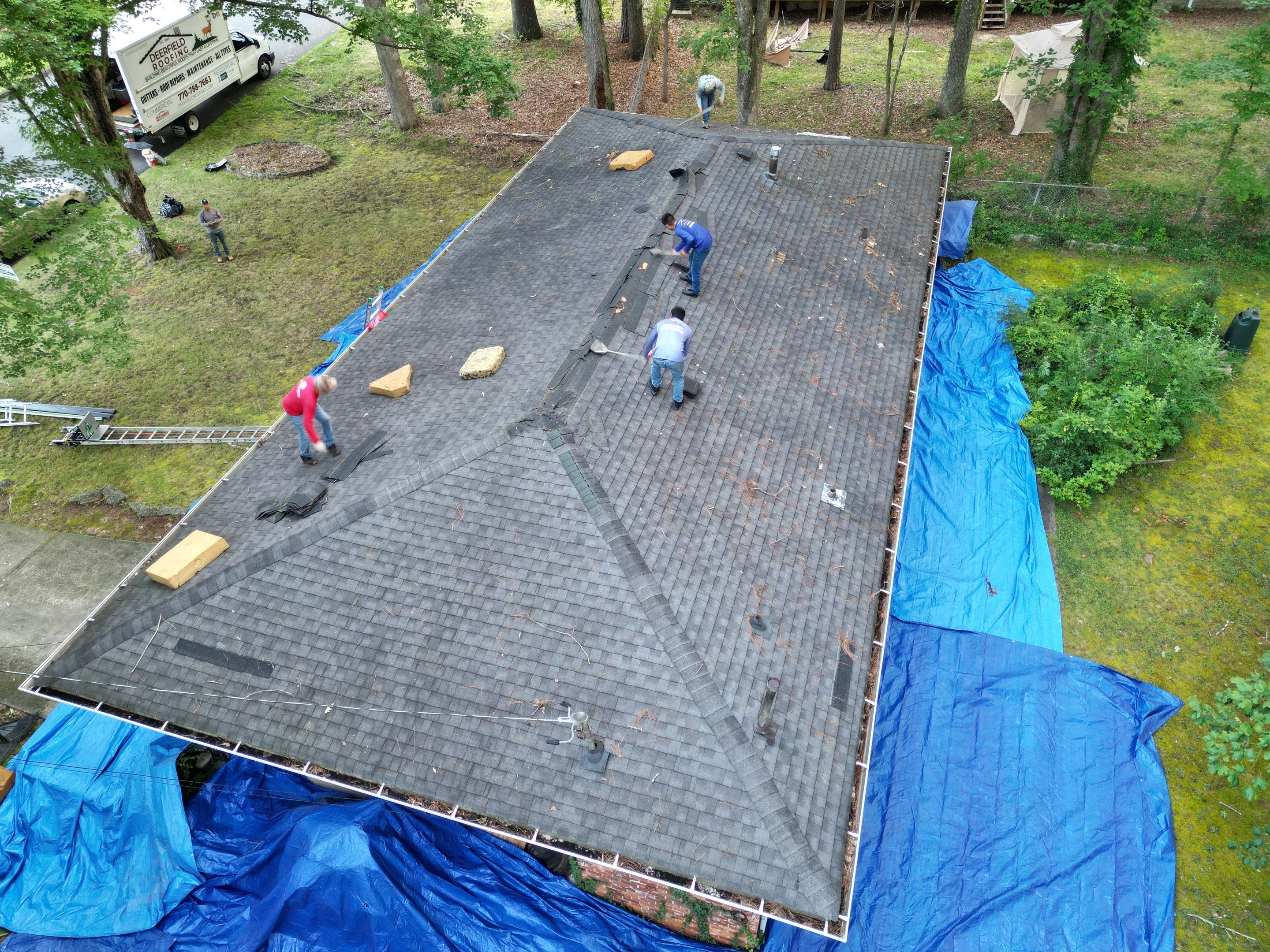 Roof replacement by Deerfield Roofing LLC
