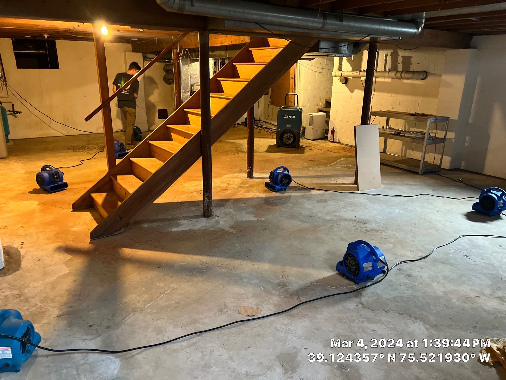 Water Damage Inspection & Basement Dryout – Middletown, DE by Healthy Home Solutions