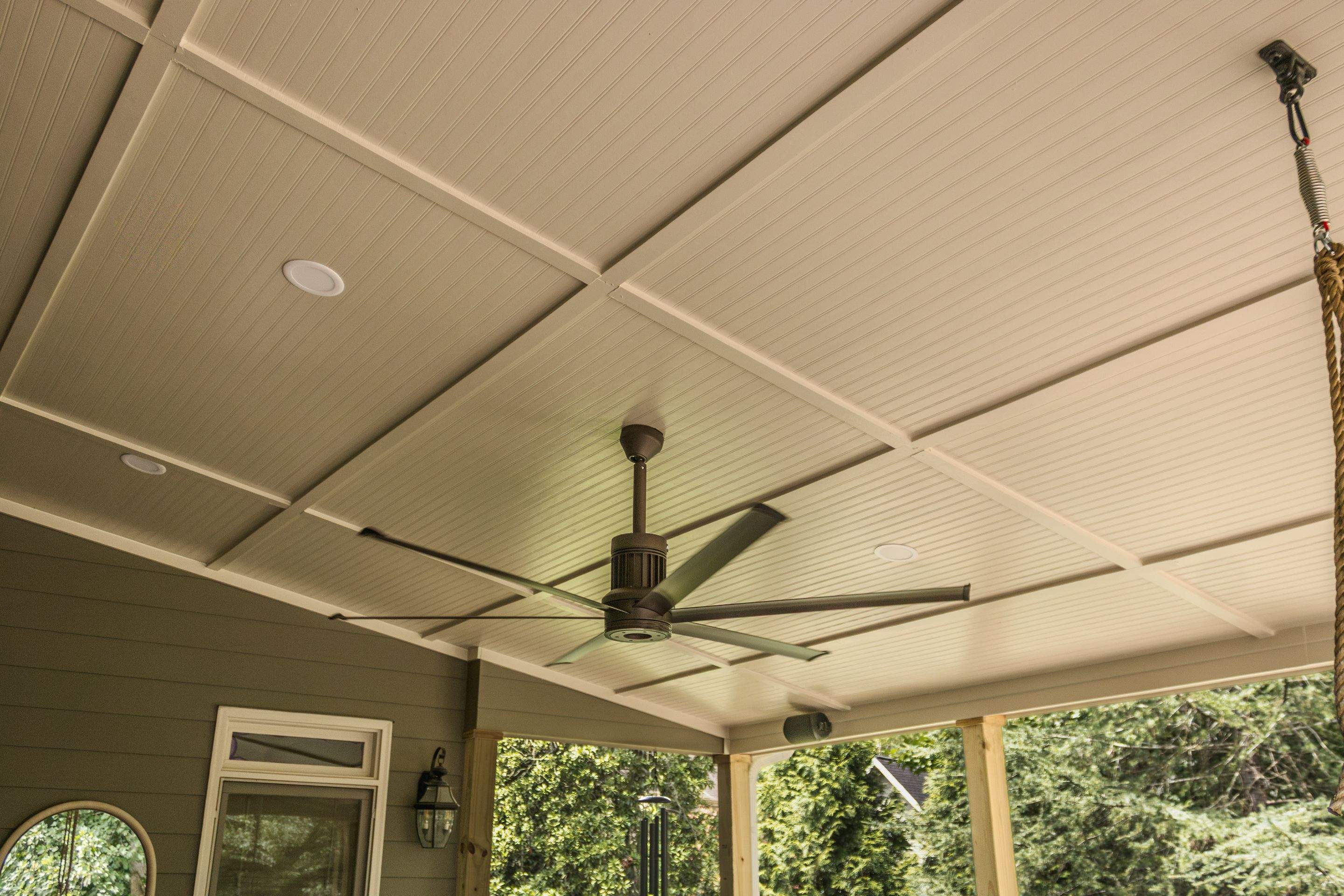 Tucker, GA Covered Porch Build and Deck Replacement using Deckorators Voyage Series Decking by Nelson Exteriors 