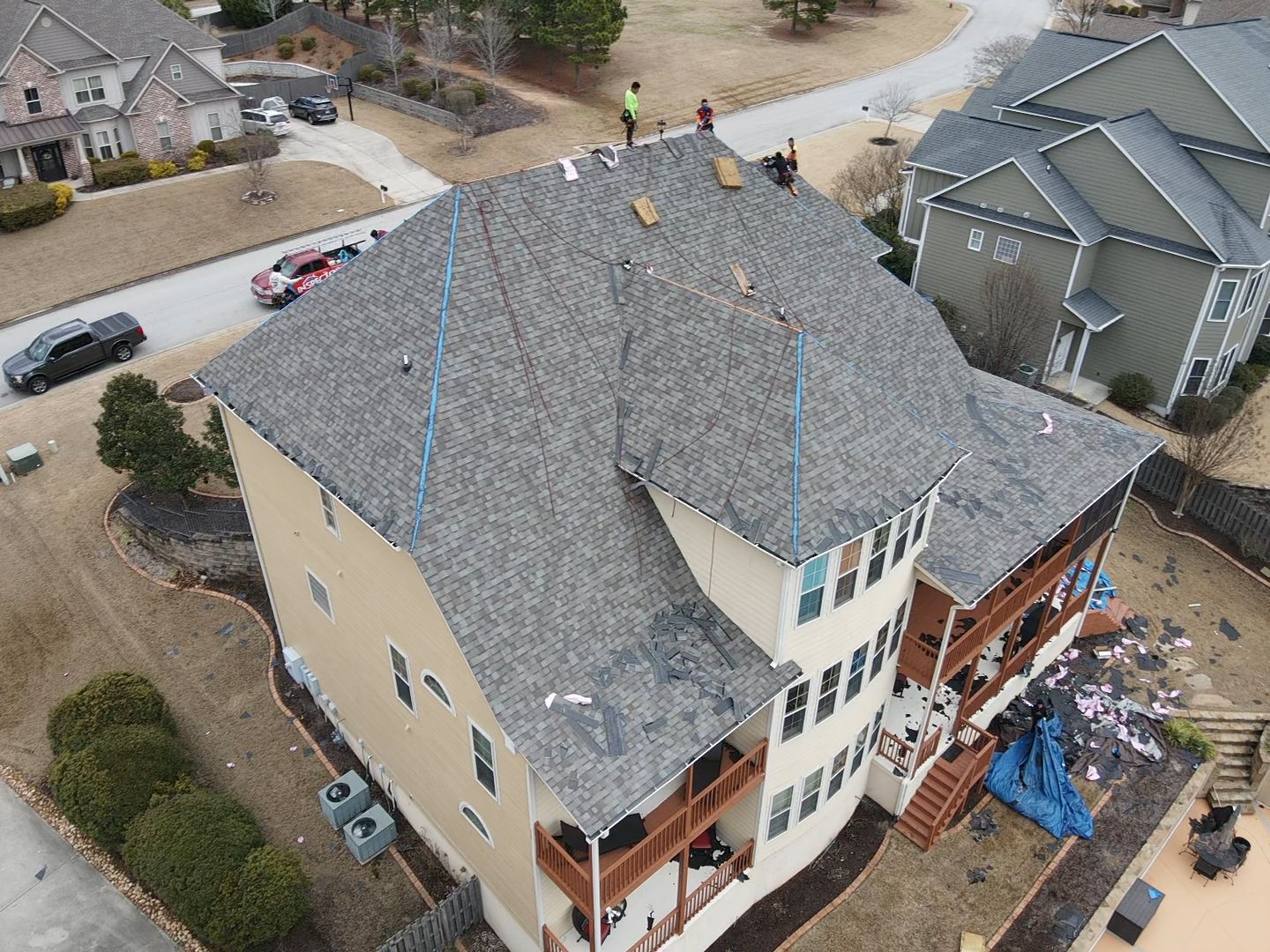 Residential Roofing Installation using Owens Corning by Inspector Roofing and Restoration