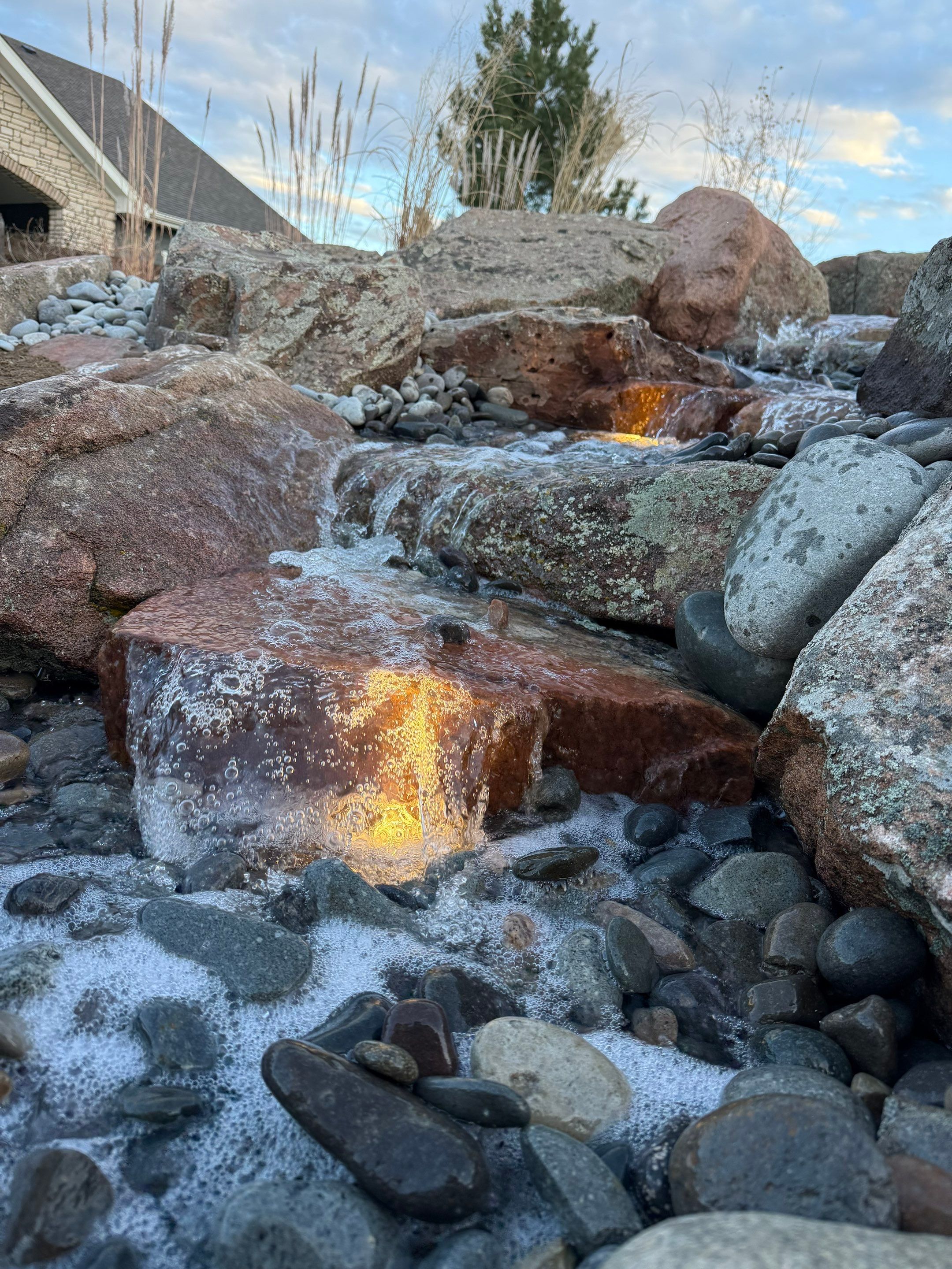 waterfalls in Arvada by JRM landscape & design