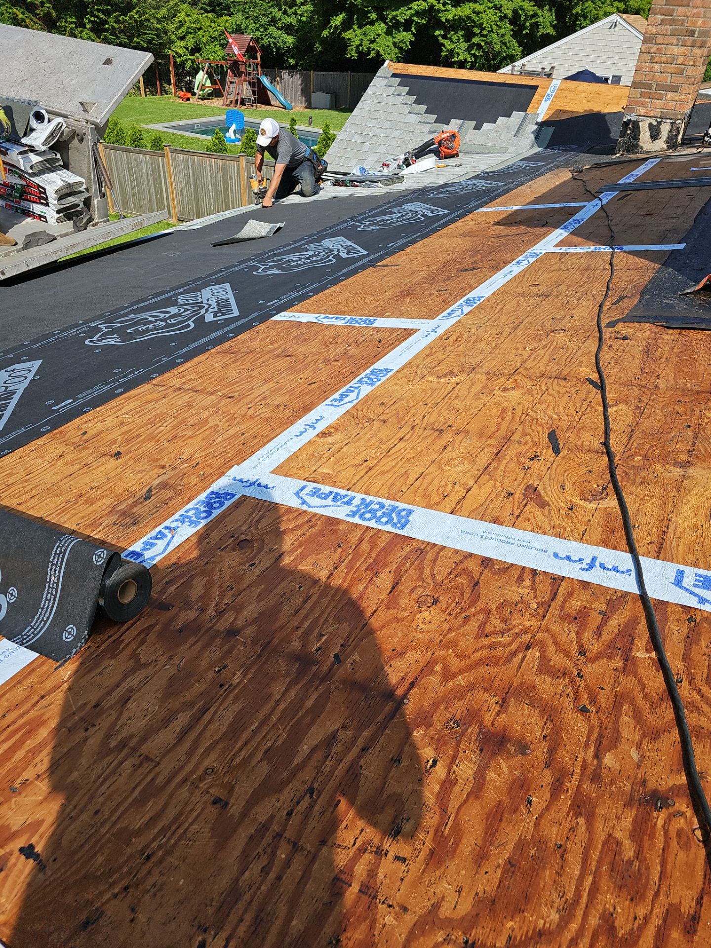 Residential Roofing Installation using Tamko Titan XT - Old English Pewter by A Plus Exterior