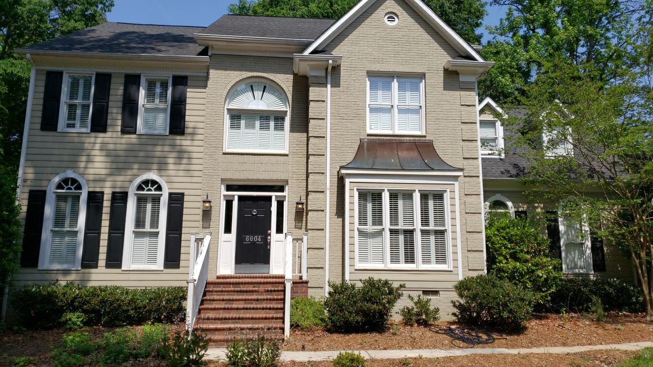Gutter Cleaning using water by Power Wash Masters LLC