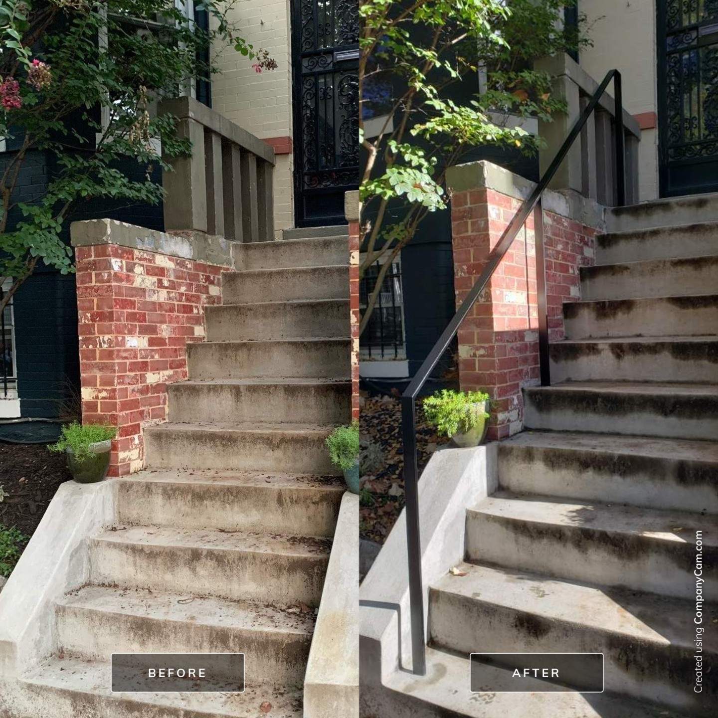 Contemporary Slim-Profile Handrails – Residential Exterior – Washington, DC by Capitol Iron Works