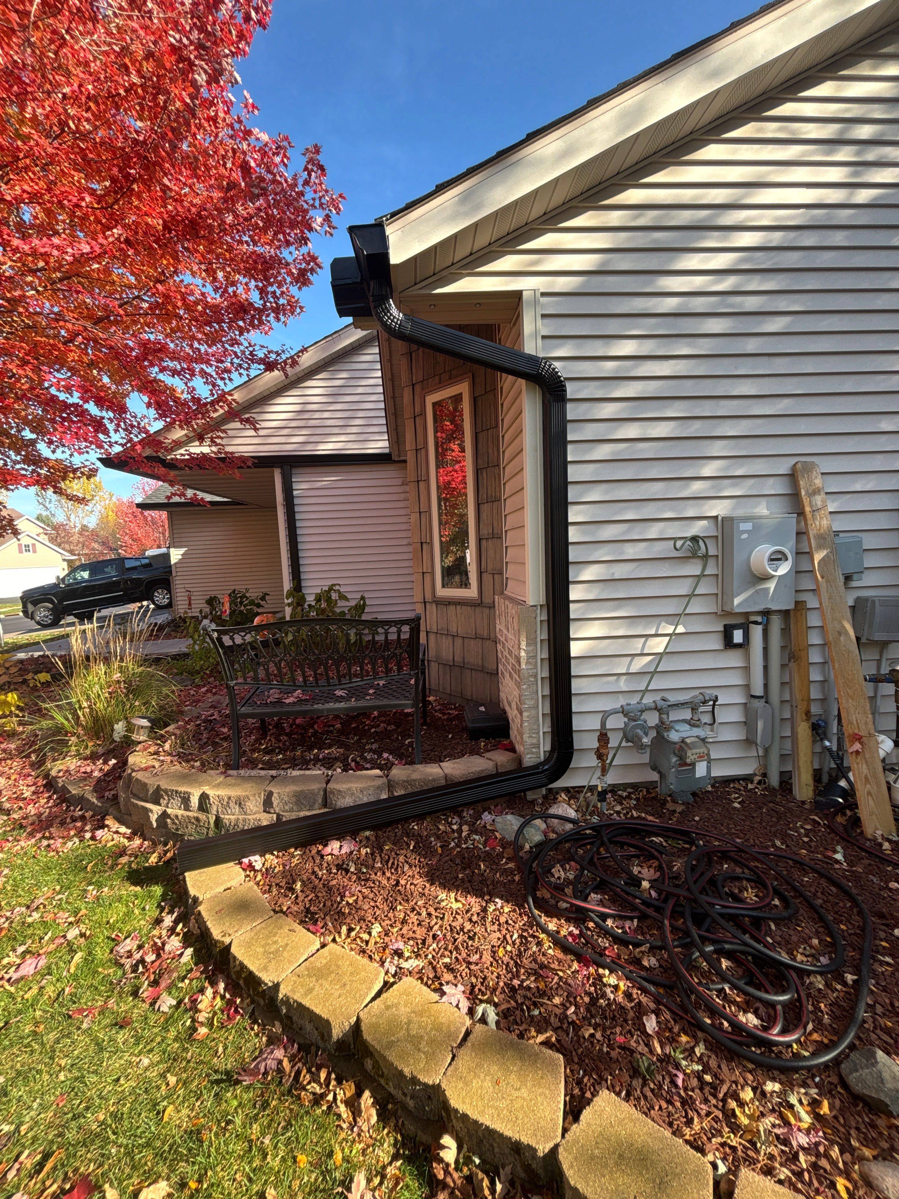6" Seamless Gutter Installation with Leaf Blaster Pro – St. Michael, MN by Next Level Seamless Gutters / Exteriors Inc.