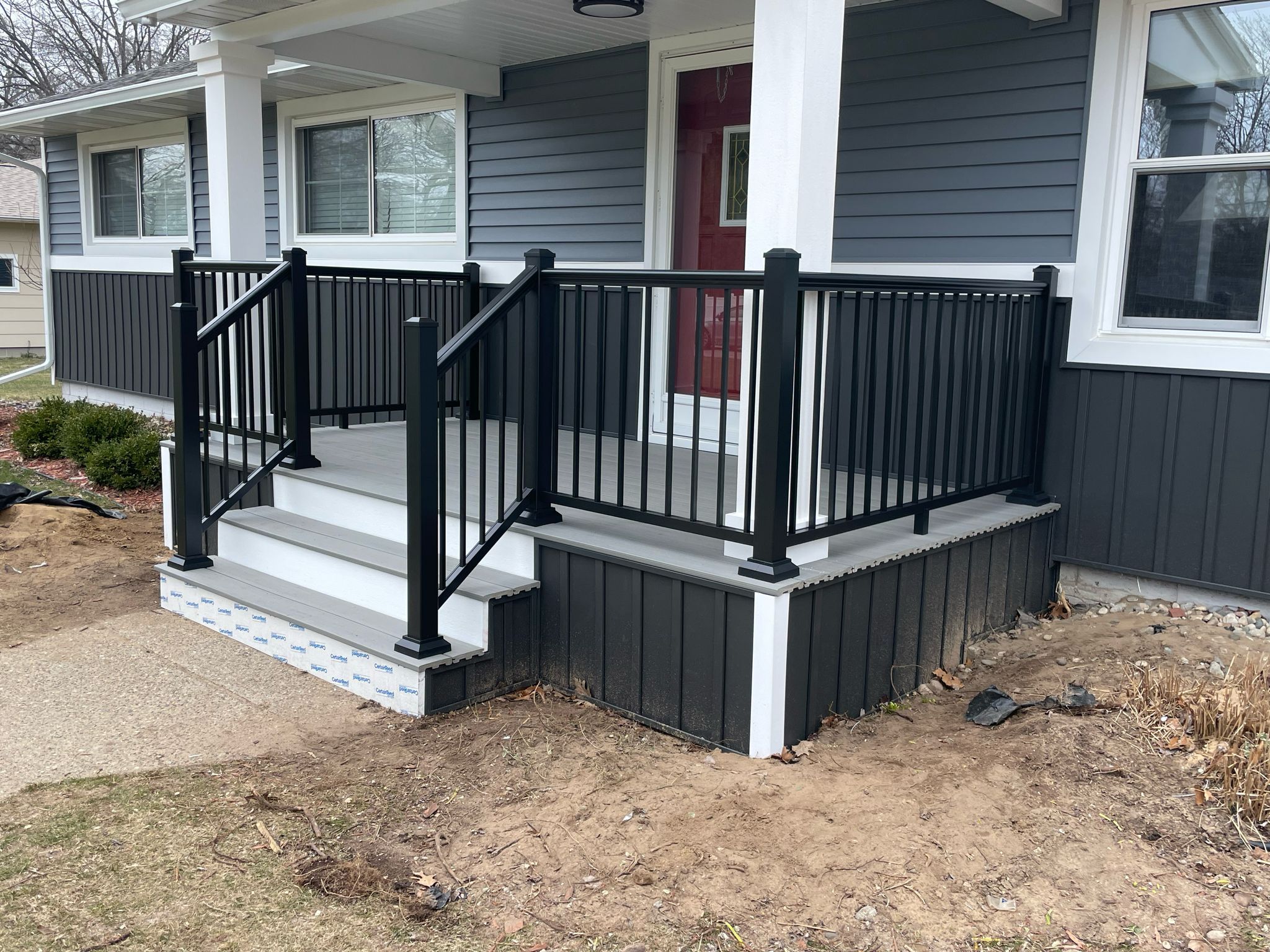 Siding, Front and Back Porch  by Avalon Roofing and Exteriors
