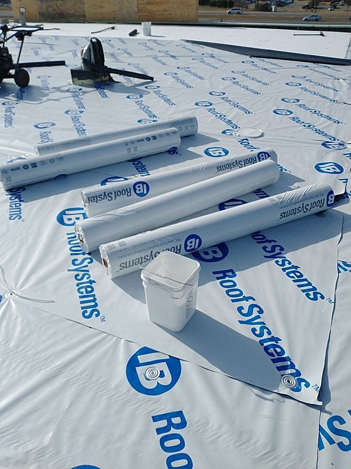Bio-Life Commercial Roof Replacement using IB Systems PVC by Roof Experts