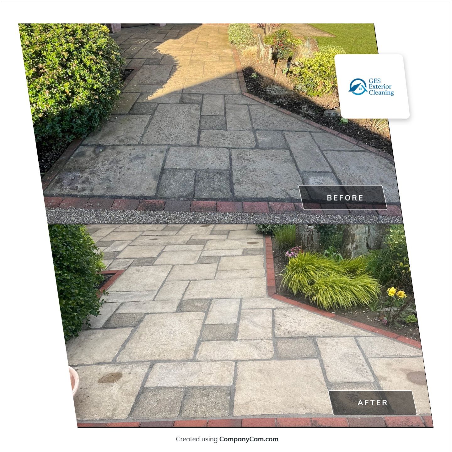 Roof Clean - Patio Clean using 18inch Whirlaway FSC by Ges Exterior Cleaning ltd