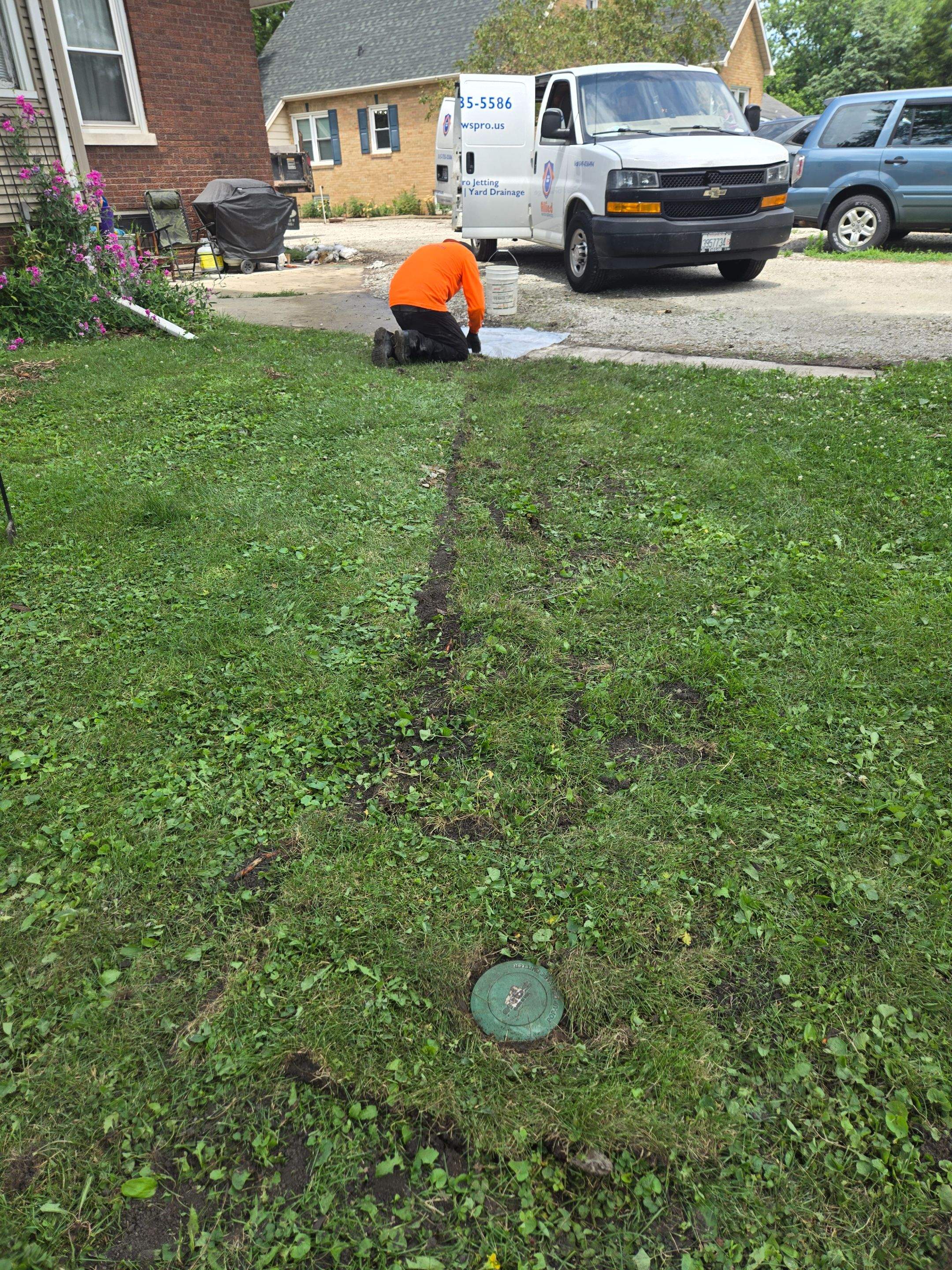 Enhanced Exterior Water Capture Basin With Ultimate Water Drainage French Drain System by Allied Water Services
