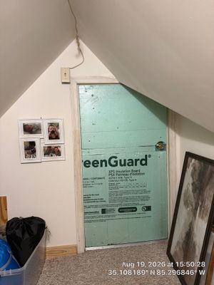 Attic Storage Access Insulation Using GreenGuard XPS Board in Chattanooga