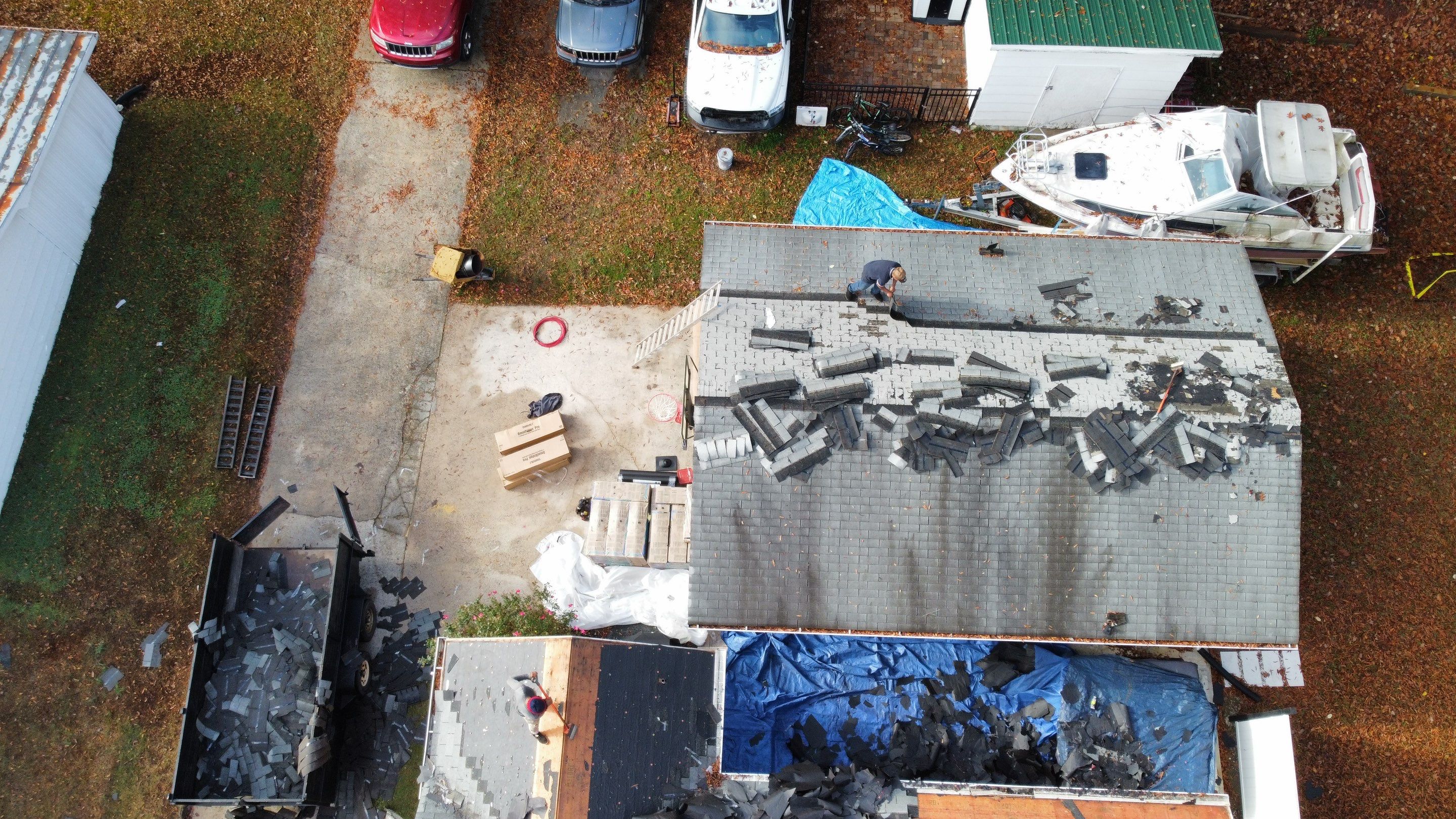 Roof replacement by hail and wind damage by Just Brilliant Restoration JBR
