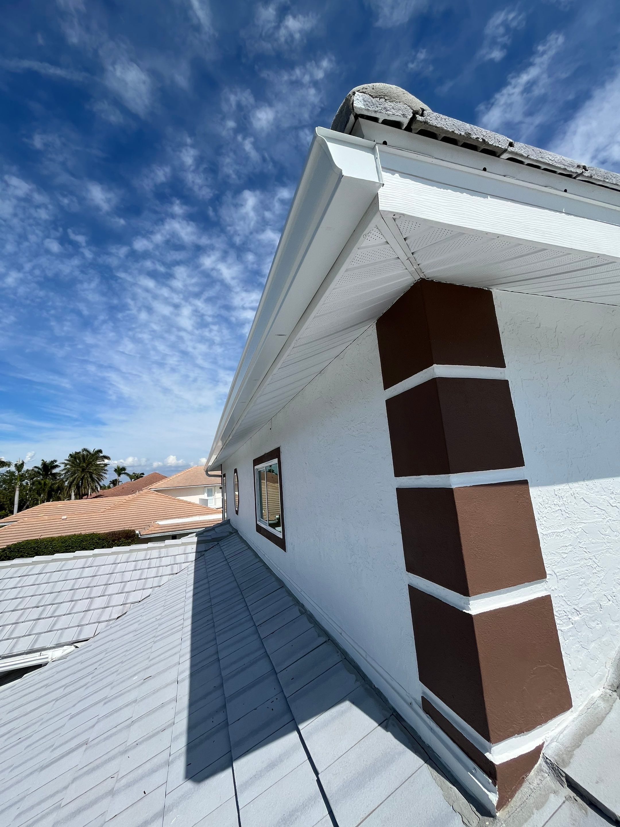 Repainting and Upgrading Gutters in Sarasota FL by Gutter Professors