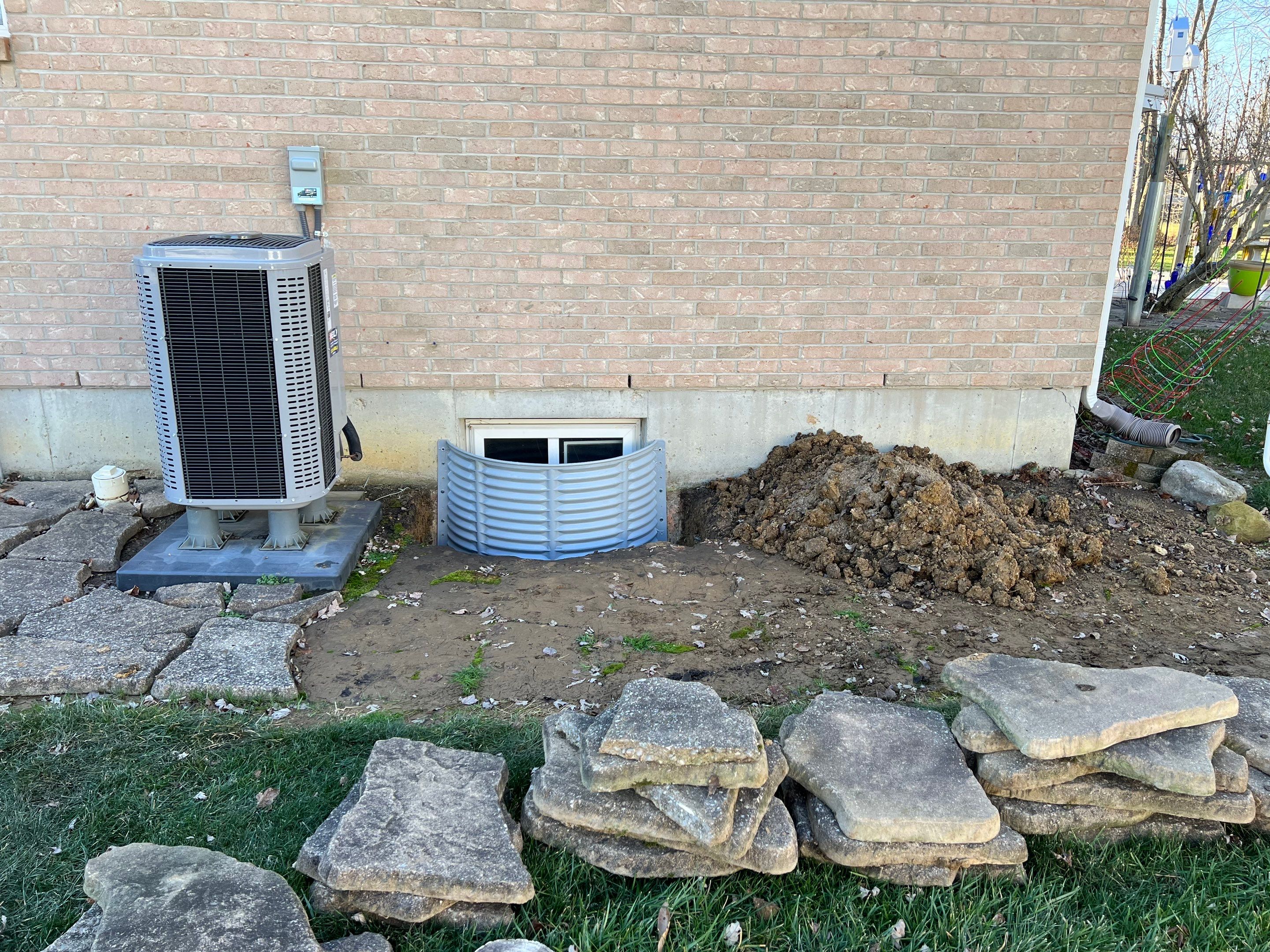 Window Well Replacement, Wall Repair, Grading by Reisenberg’s Lawn & Landscape, LLC