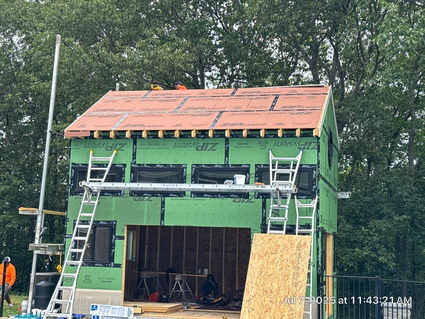 Poolhouse roof, soffits and windows – Windham, NH by Compass exteriors