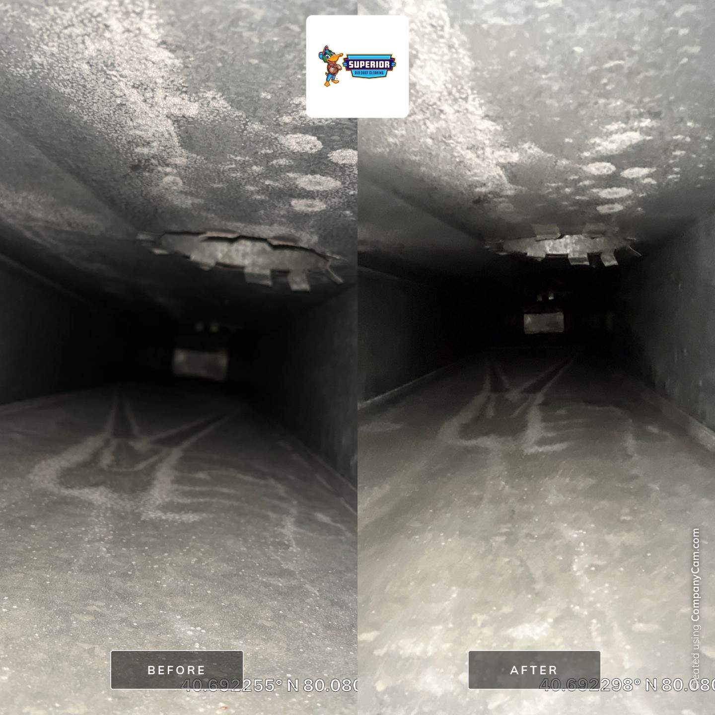 Air Duct Cleaning With a Vacuum Truck in Cranberry Twp, PA by Superior Air Duct Cleaning