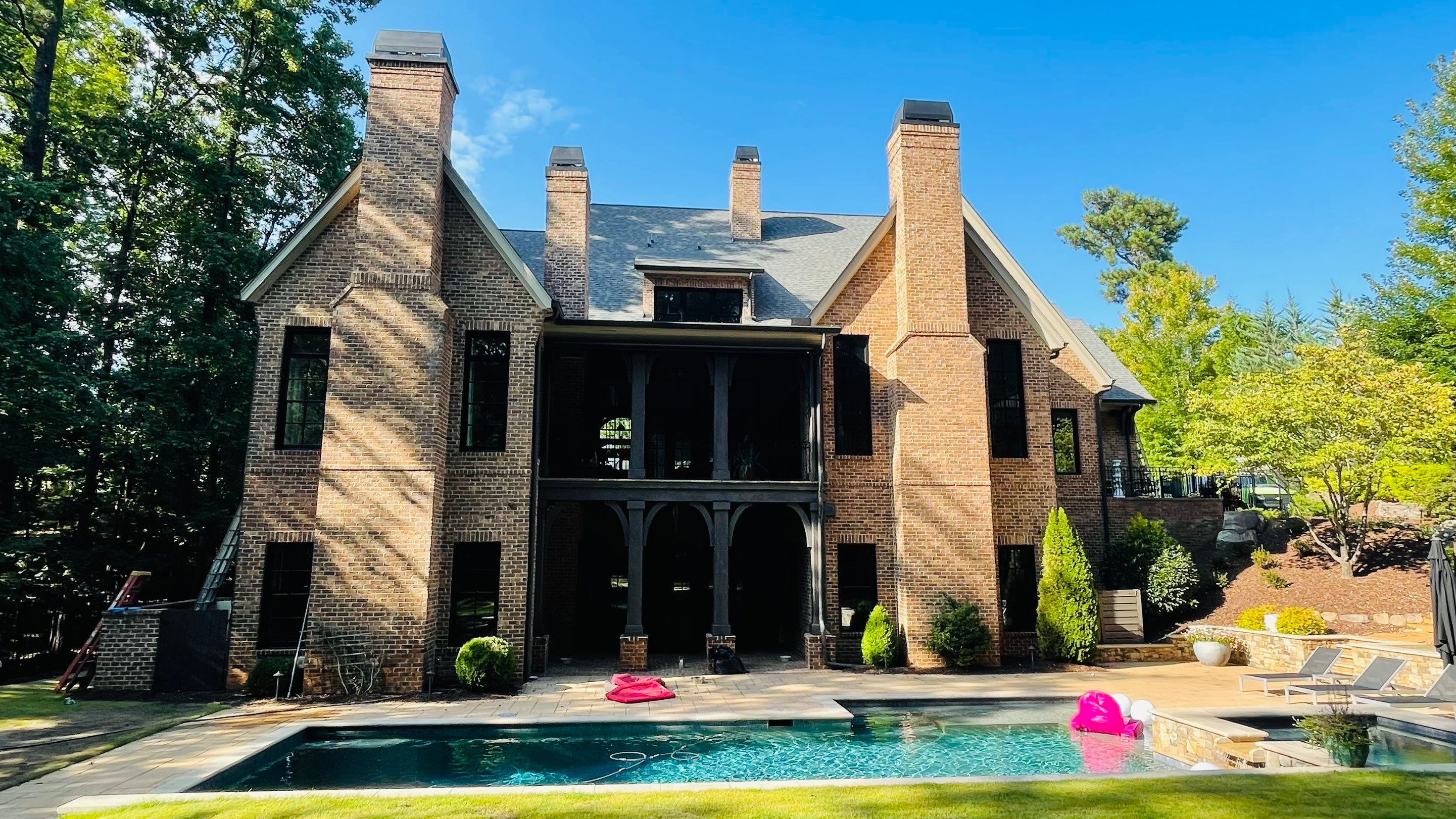 Suwanee Residential Exterior Painting and Dark Trim Update by Swift Home Renovations
