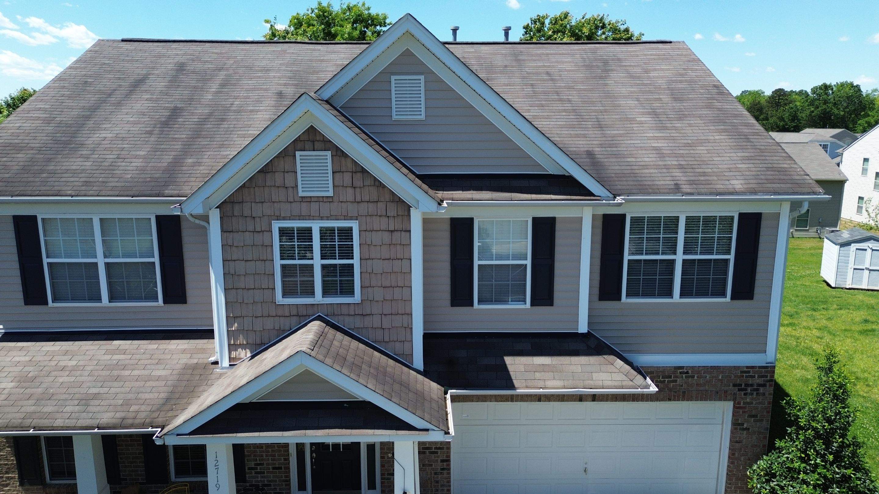 Roof replacement by hail and wind damage by Just Brilliant Restoration JBR