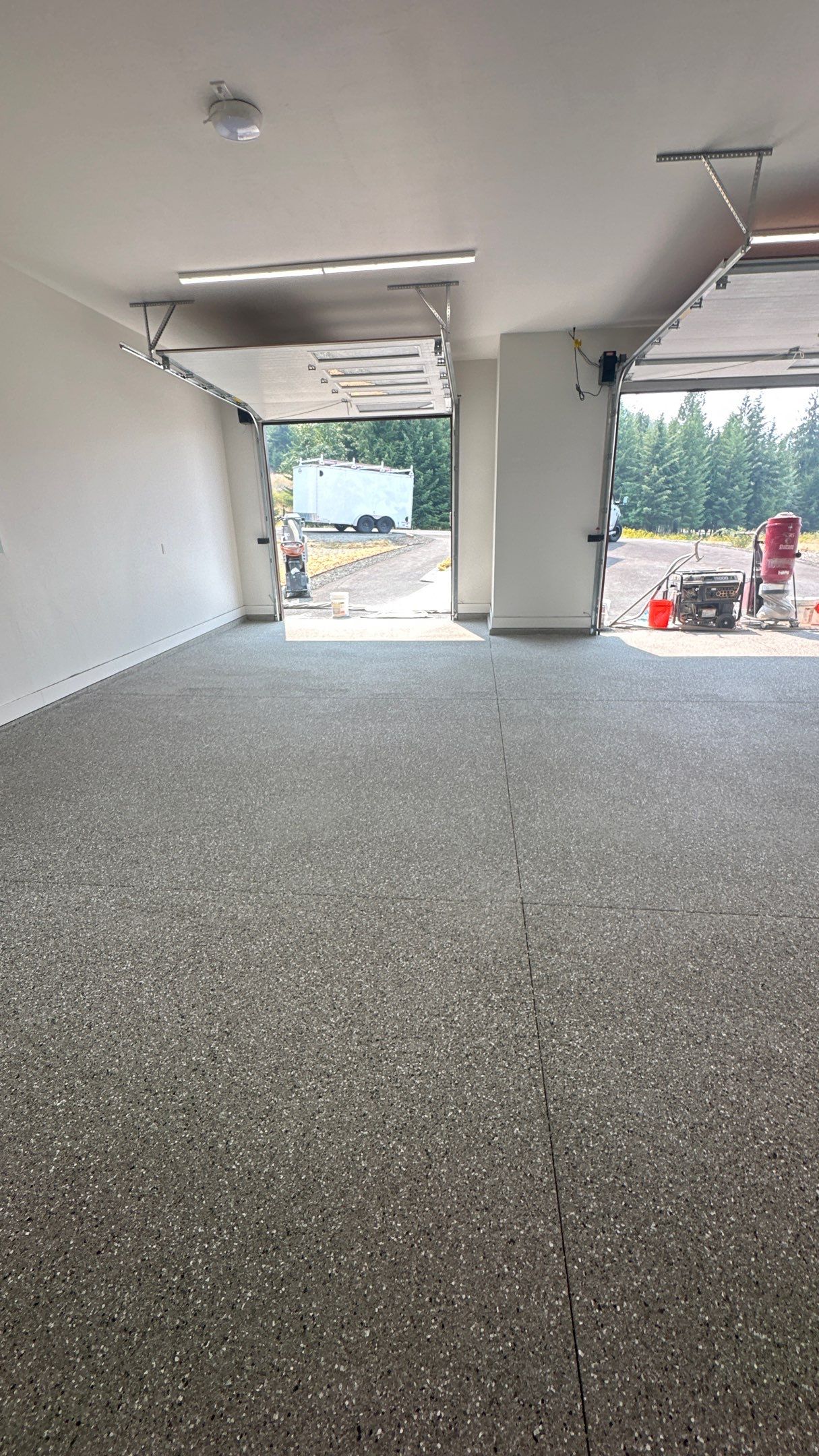 Shale Hybrid Garage Floor Coating and Concrete Restoration in Sagle by Croc Coatings, LLC