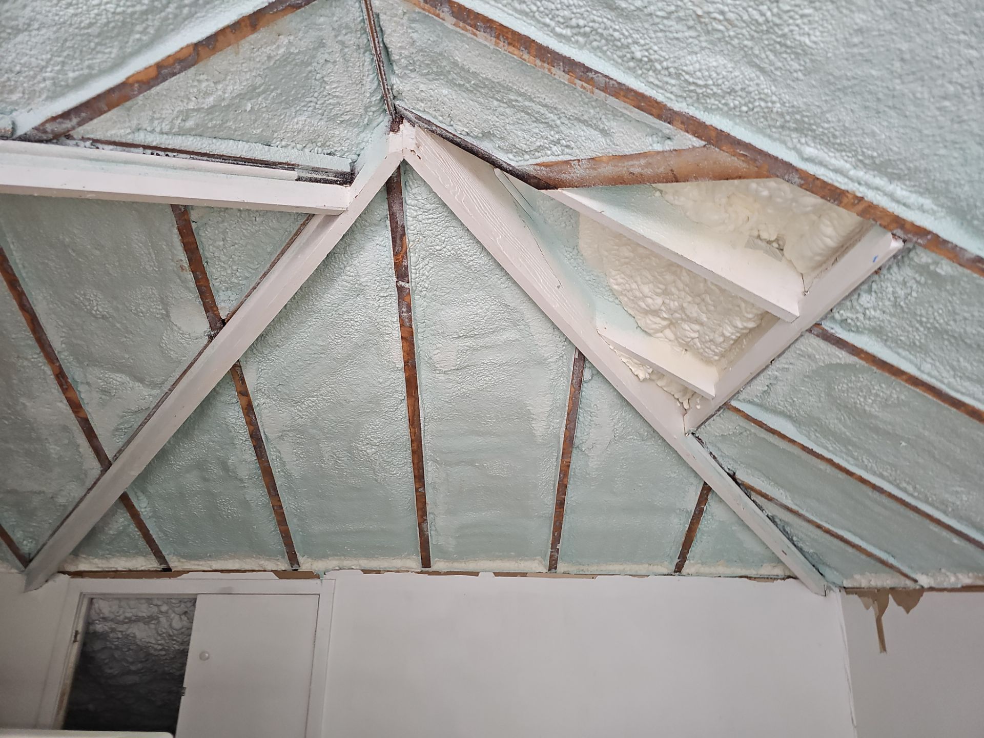 Attic Insulation using open cell spray foam by NYS Foam & Energy