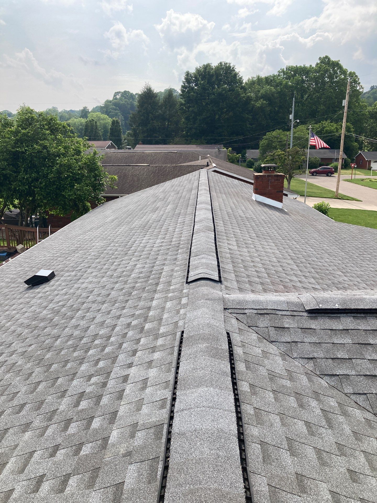 Residential Roofing Installation using GAF Timberline HDZ Pewter Gray by Rainstoppers Roofing