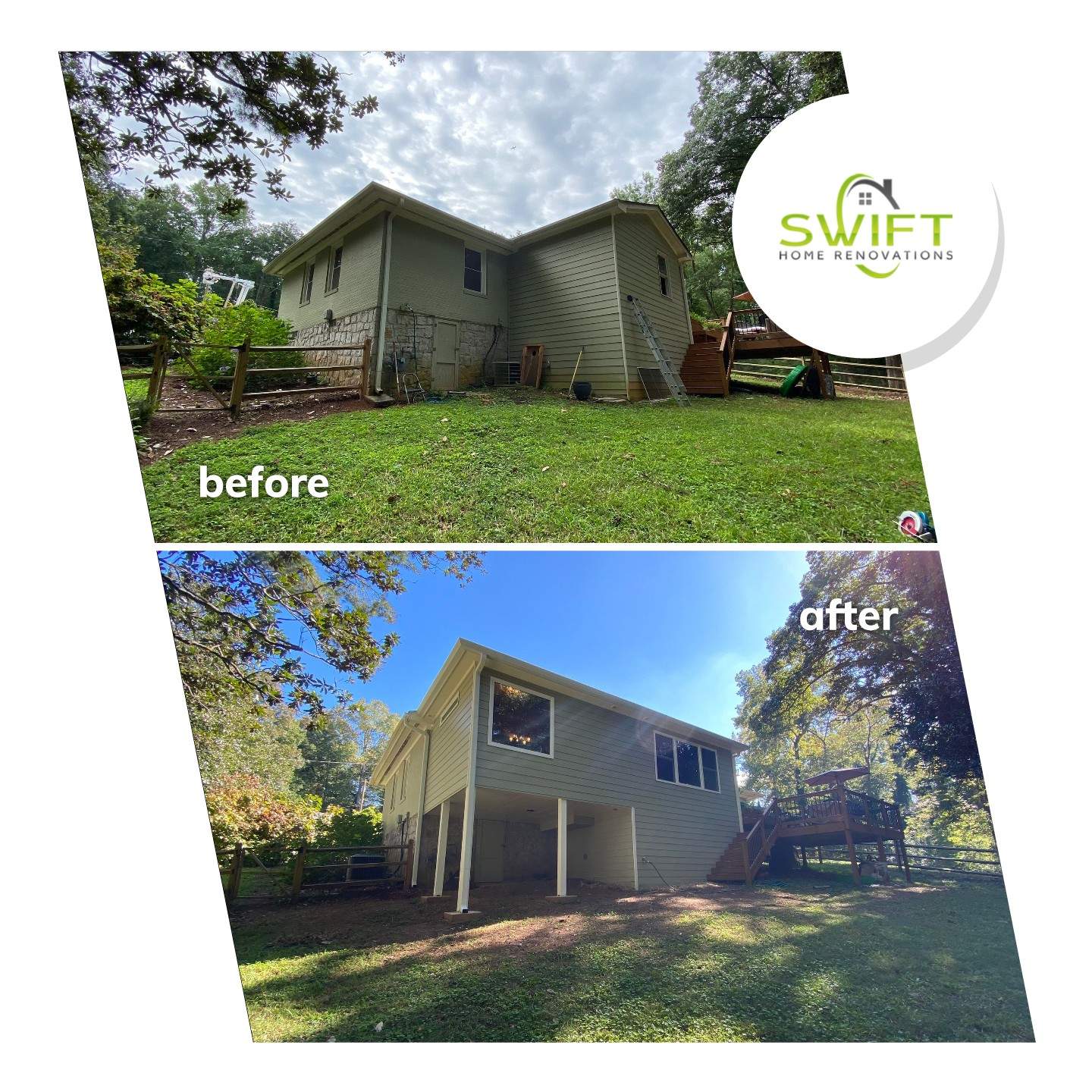 Two-Story Residential Room Addition and Primary Suite in Decatur by Swift Home Renovations