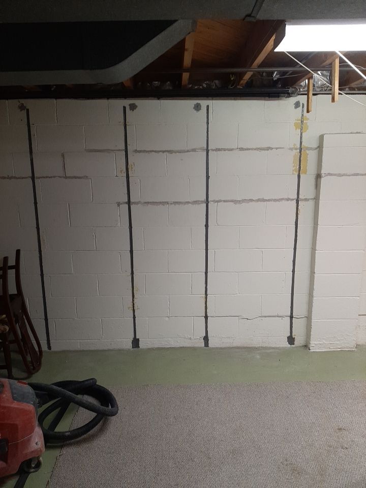 Wall Straightening and Reinforcement using Embedded Fiber Reinforcement by Toledo Basement Repair 