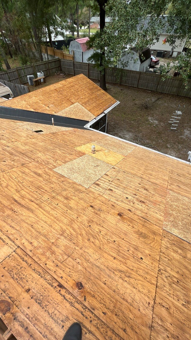 New Onyx Black Shingle Roof Replacement and Tree Damage Repair. by Midlands Roofing & Exteriors