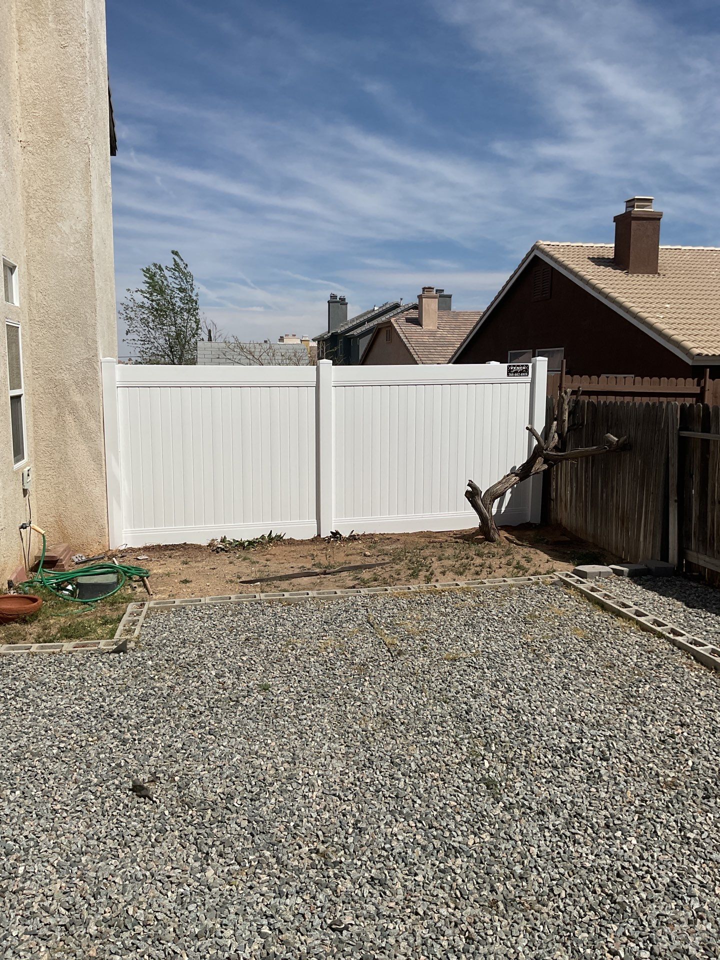 Fence Installation using Vinyl by Fence Guys Inc. 