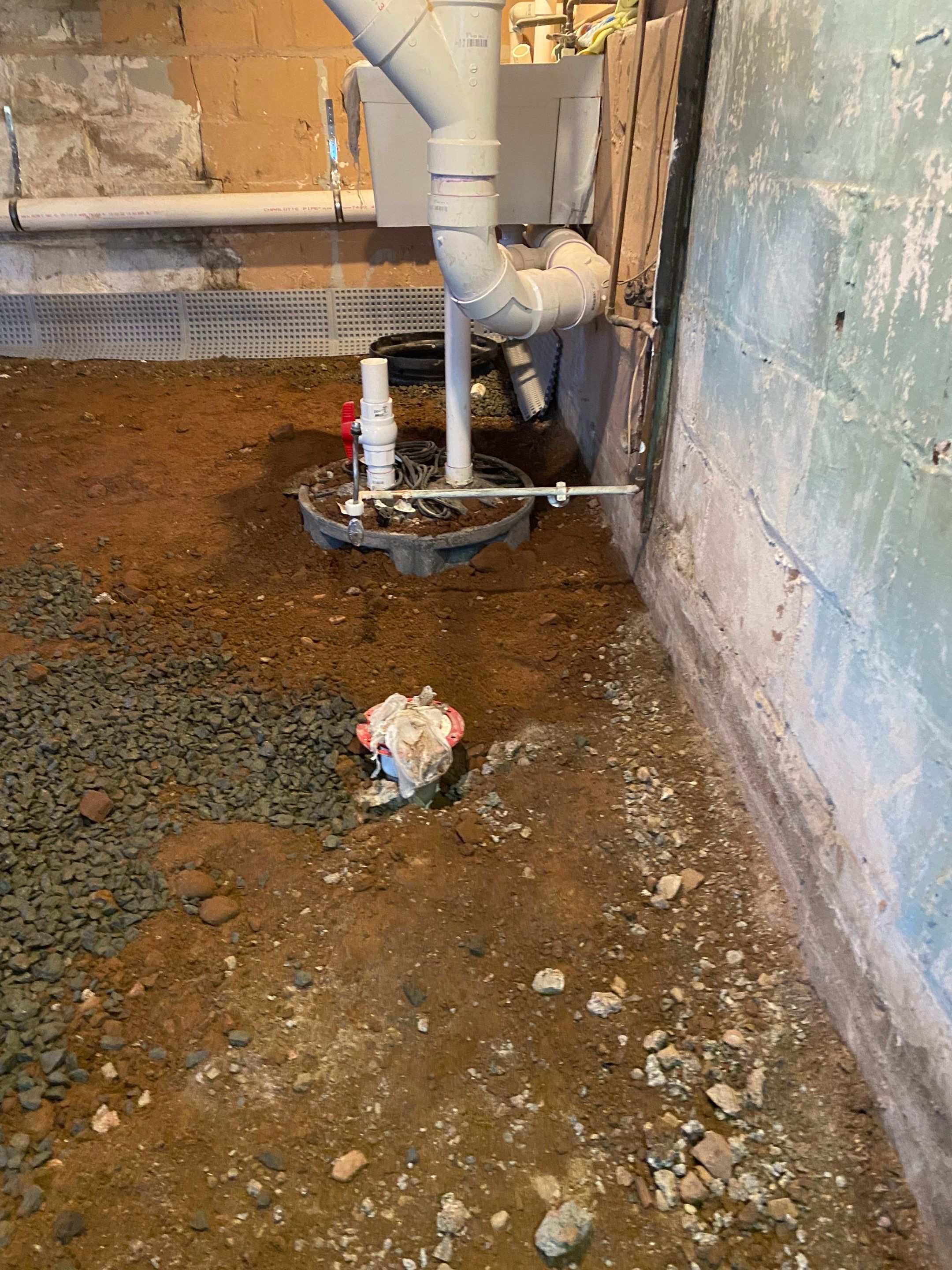 Interior French Drain, Lally Column Replacement & Concrete Floor Replacement in South Orange, NJ by Pure Service Pro, LLC