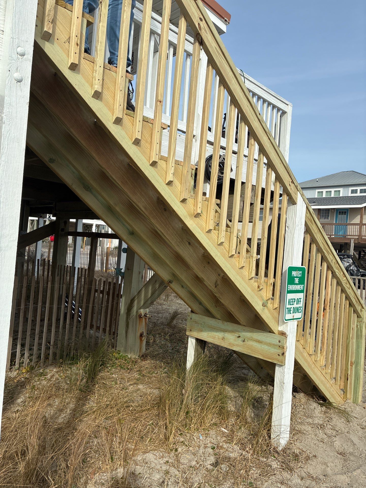 Step Re-build & Handrail Installation – Oak Island, NC by RGR Construction and Roofing, LLC