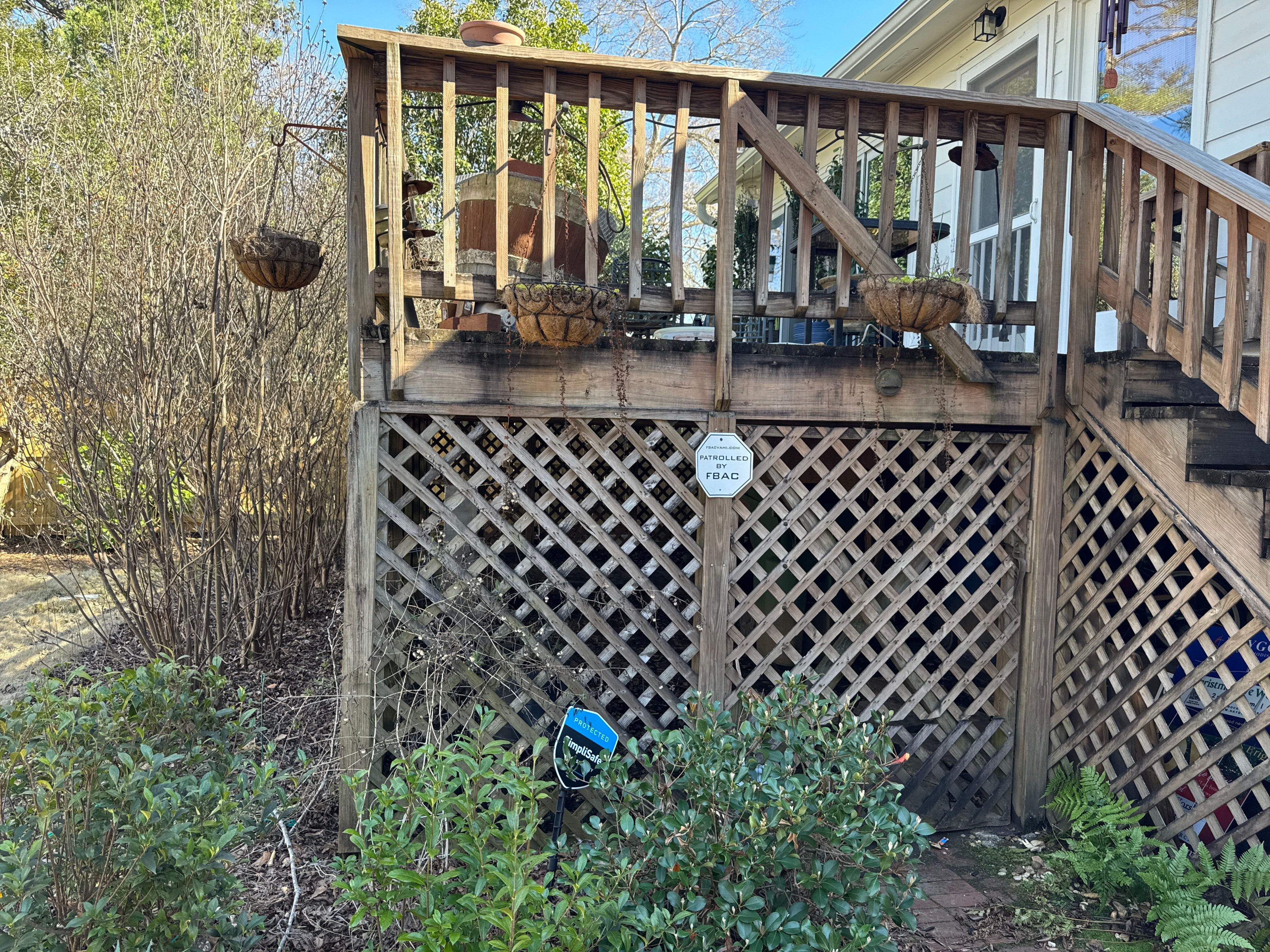 Atlanta, GA Deck Replacement and Hog Board Underpinning Install with Deckorators Summit Series Decking and Hardie Trim by Nelson Exteriors 