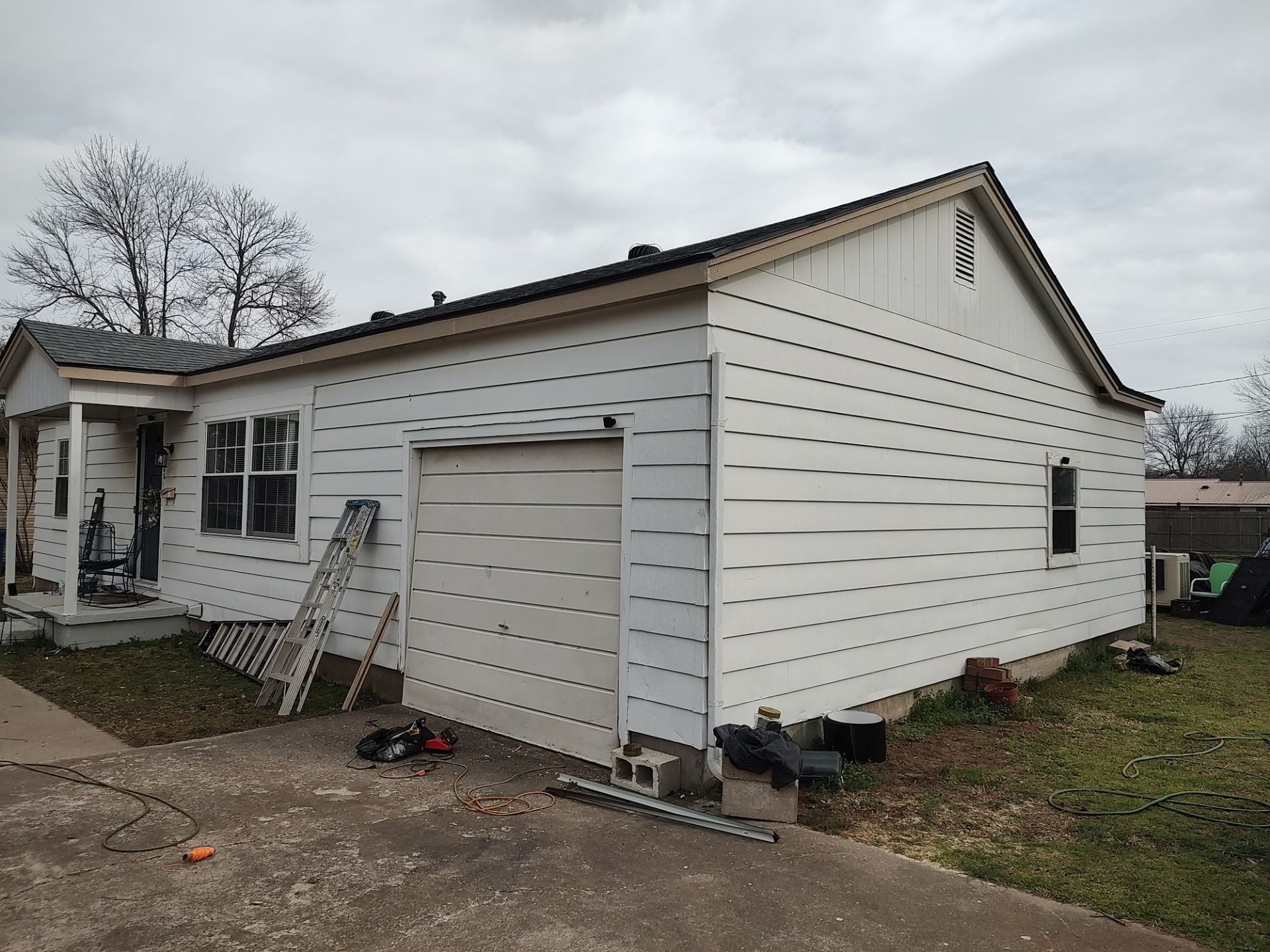 Storm damage restoration project by In & Out Construction & Remodeling, LLC