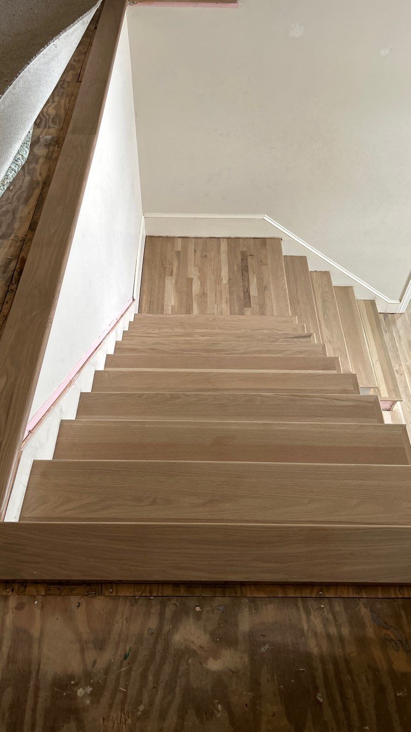 Stair Installation and Refinish by Footprints Floors of Nashville