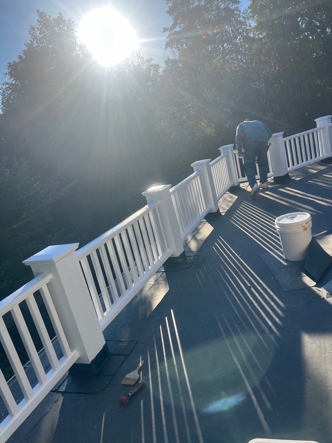 McLean - Residential Flat Roof Replacement with Carlisle Syntec EPDM by RM Banning, Inc.