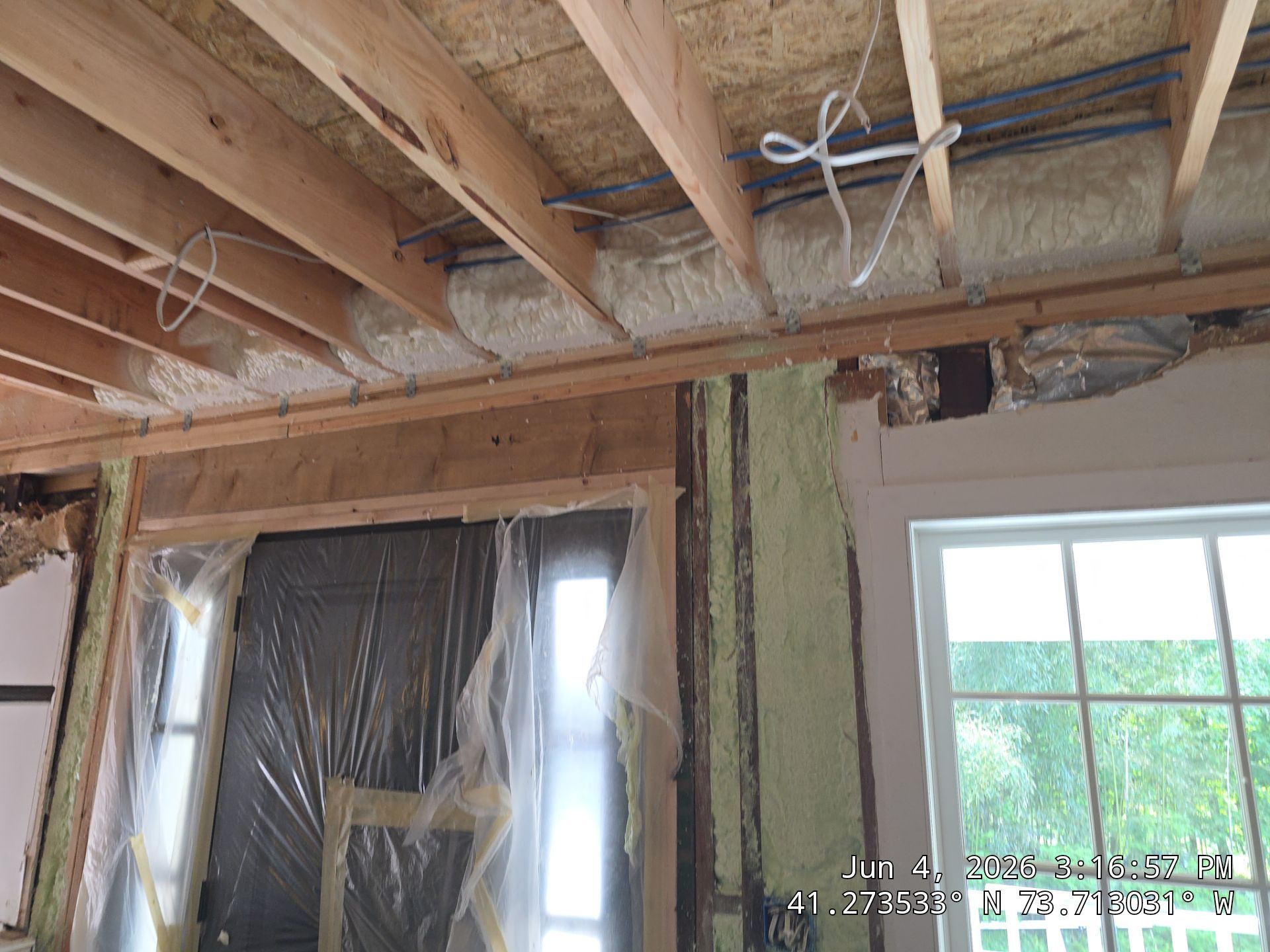 Attic, Walls and Rim Joist Insulated with Spray Foam by NYS Foam & Energy