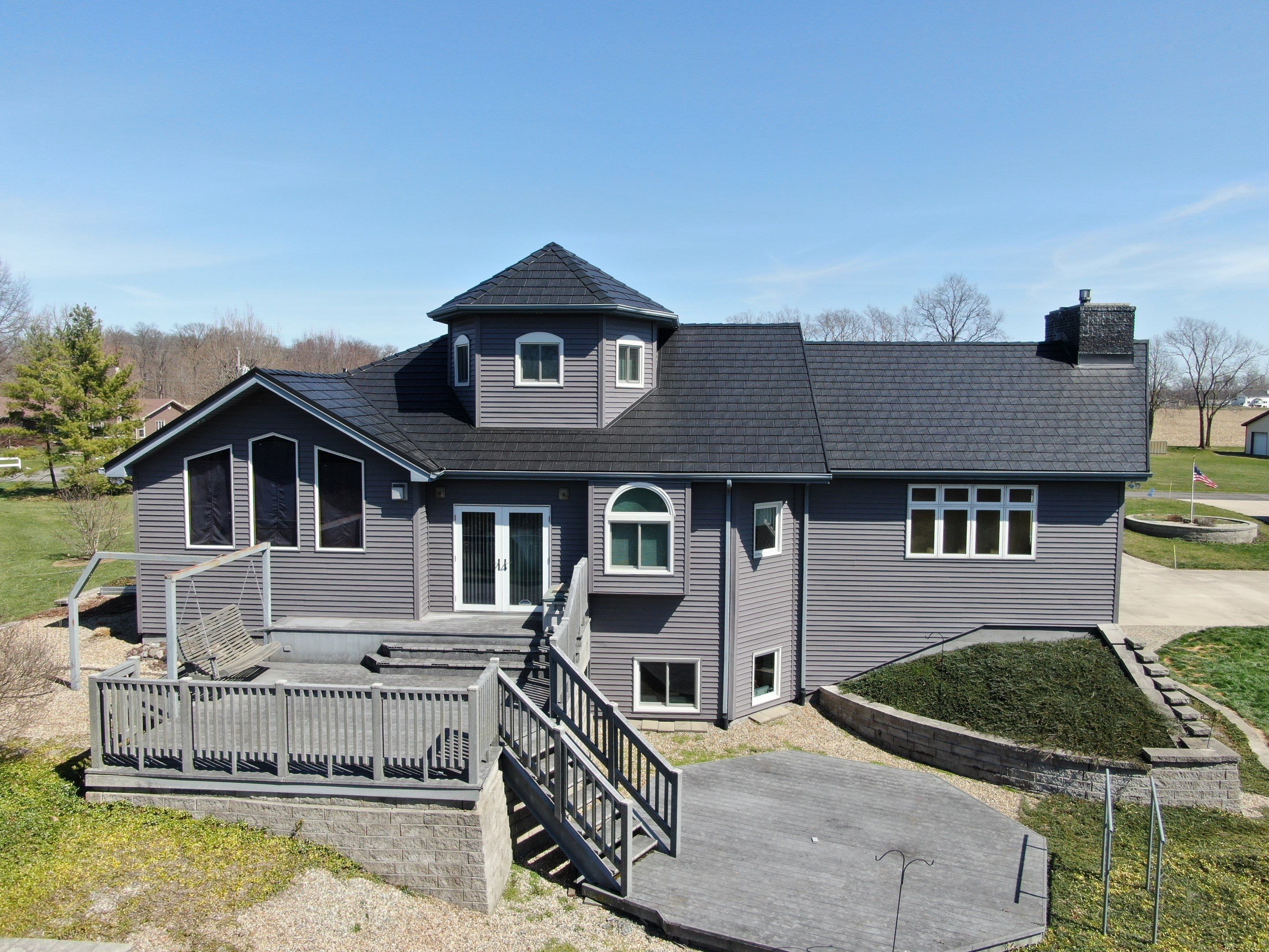 Residential Roofing Installation using Vic West Nothridge Slate by 4Ever Metal Roofing