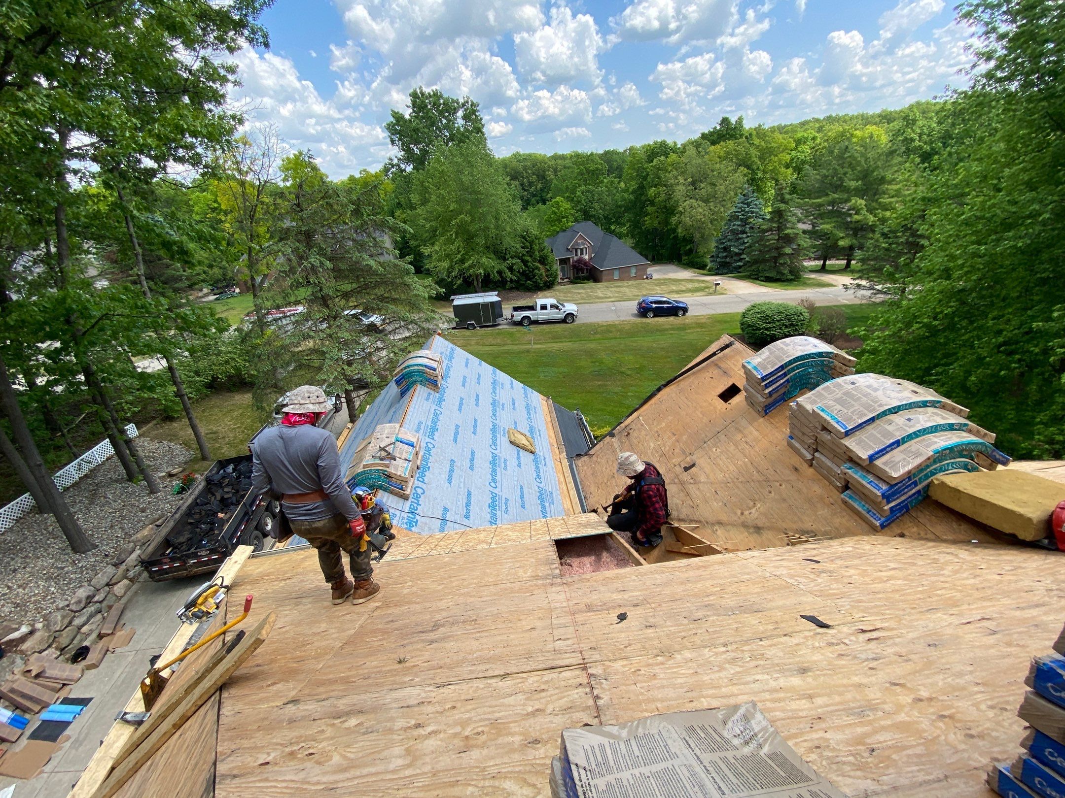 Roof Replacement using CertainTeed Landmark by 180 Contractors