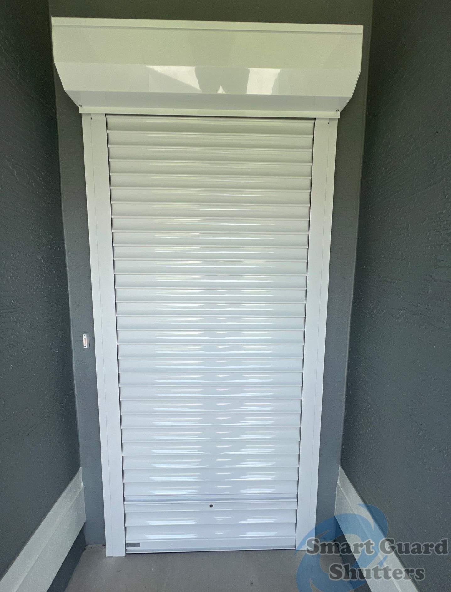 Hurricane Protection in White by Smart Guard Shutters