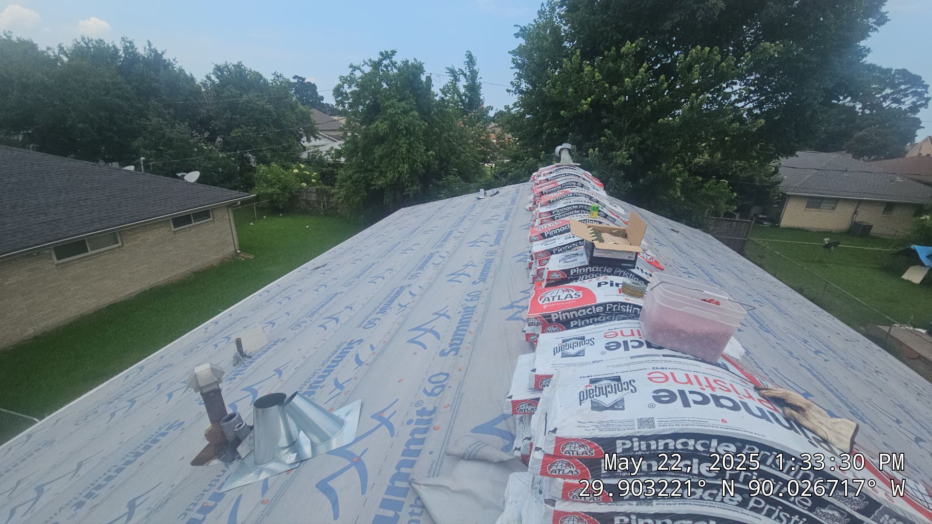 Project in Terrytown by Robertson Roofing & Siding Inc
