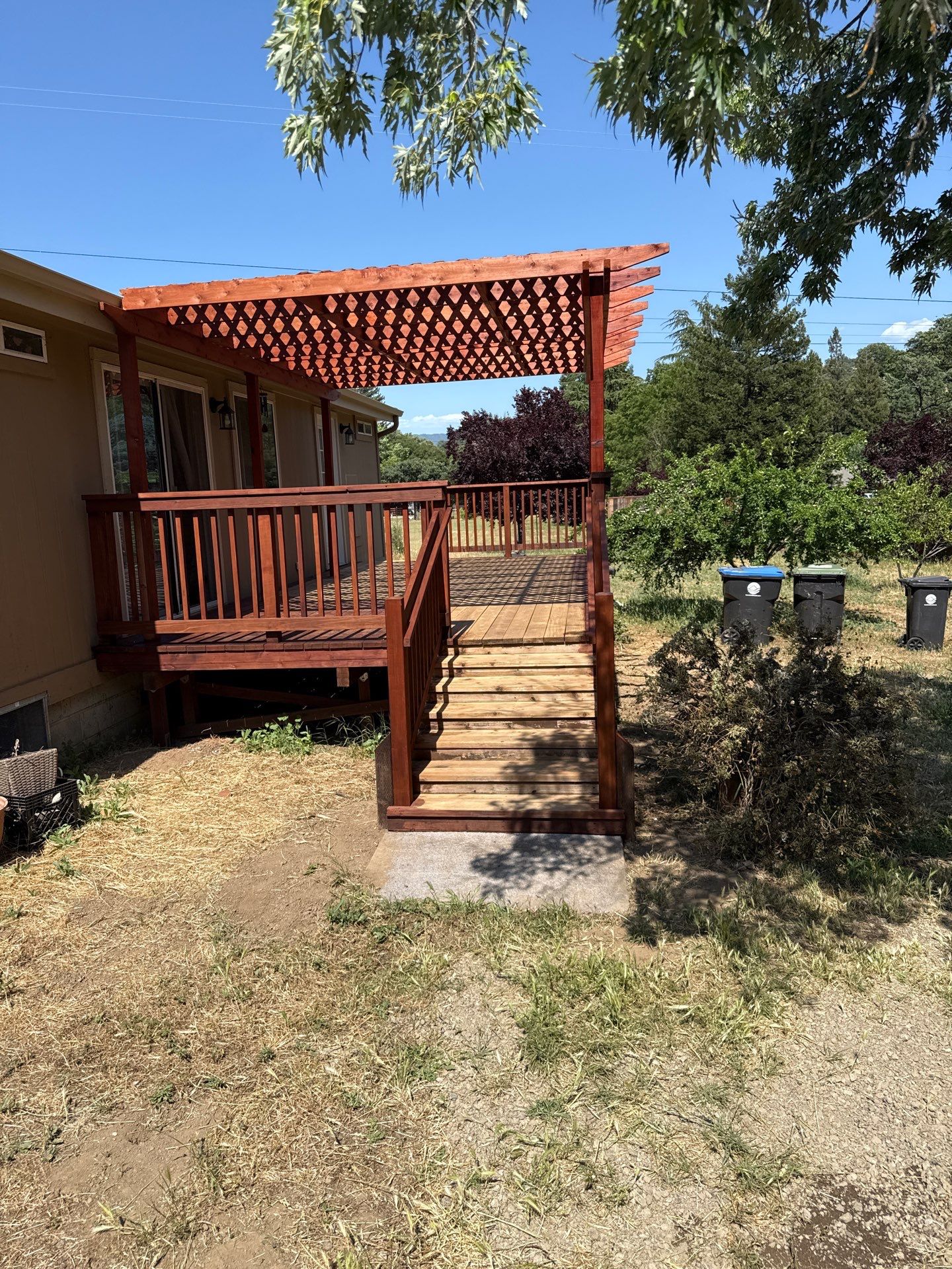 New Shade Cover for existing Porch by JRS Construction