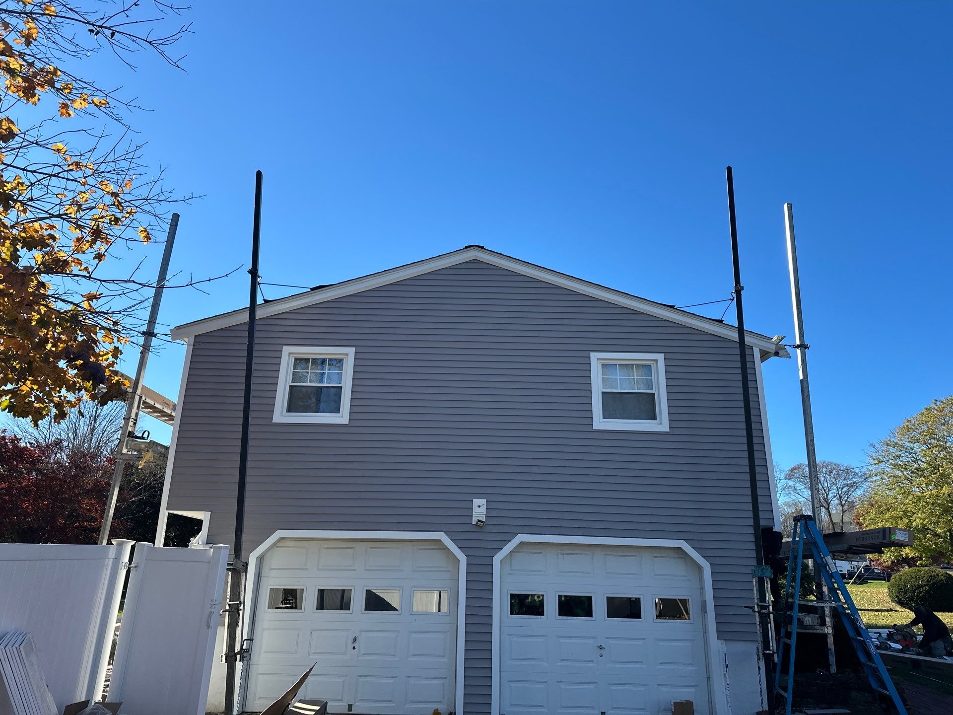 Siding Installation using CertainTeed Mainstreet Vinyl Siding - Granite Gray by A Plus Exterior