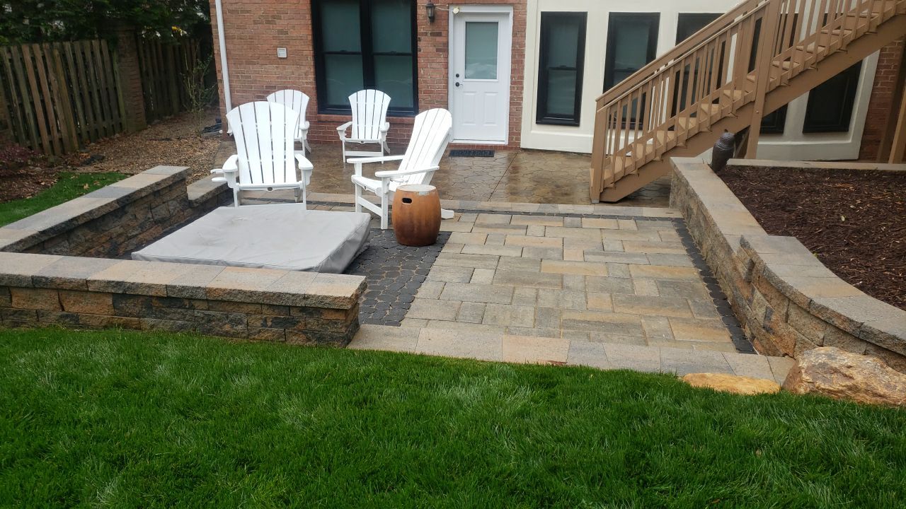 patio cleaning using cleaner by Power Wash Masters LLC