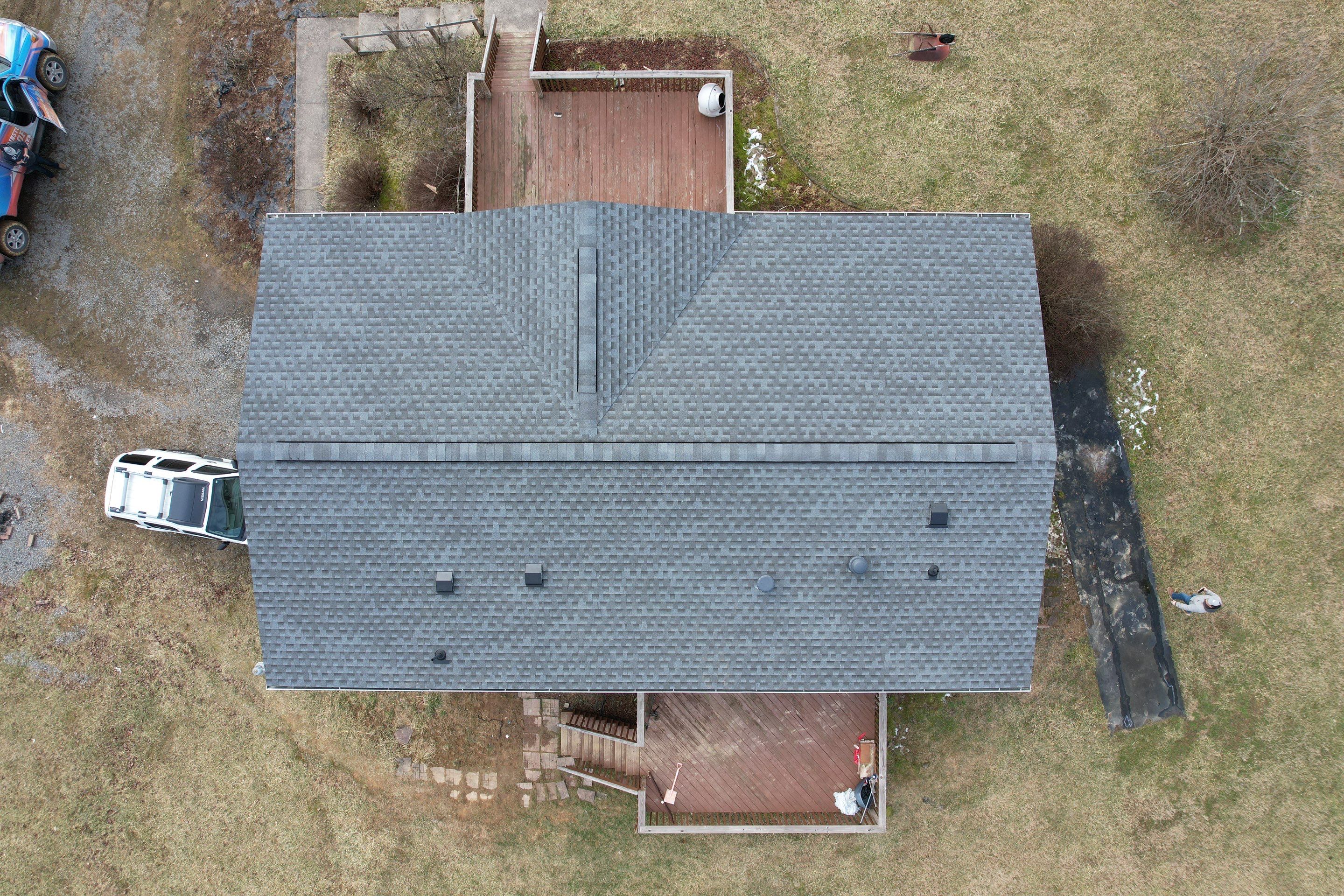 Residential Roofing Installation using GAF Timberline HDZ Pewter Gray by Rainstoppers Roofing
