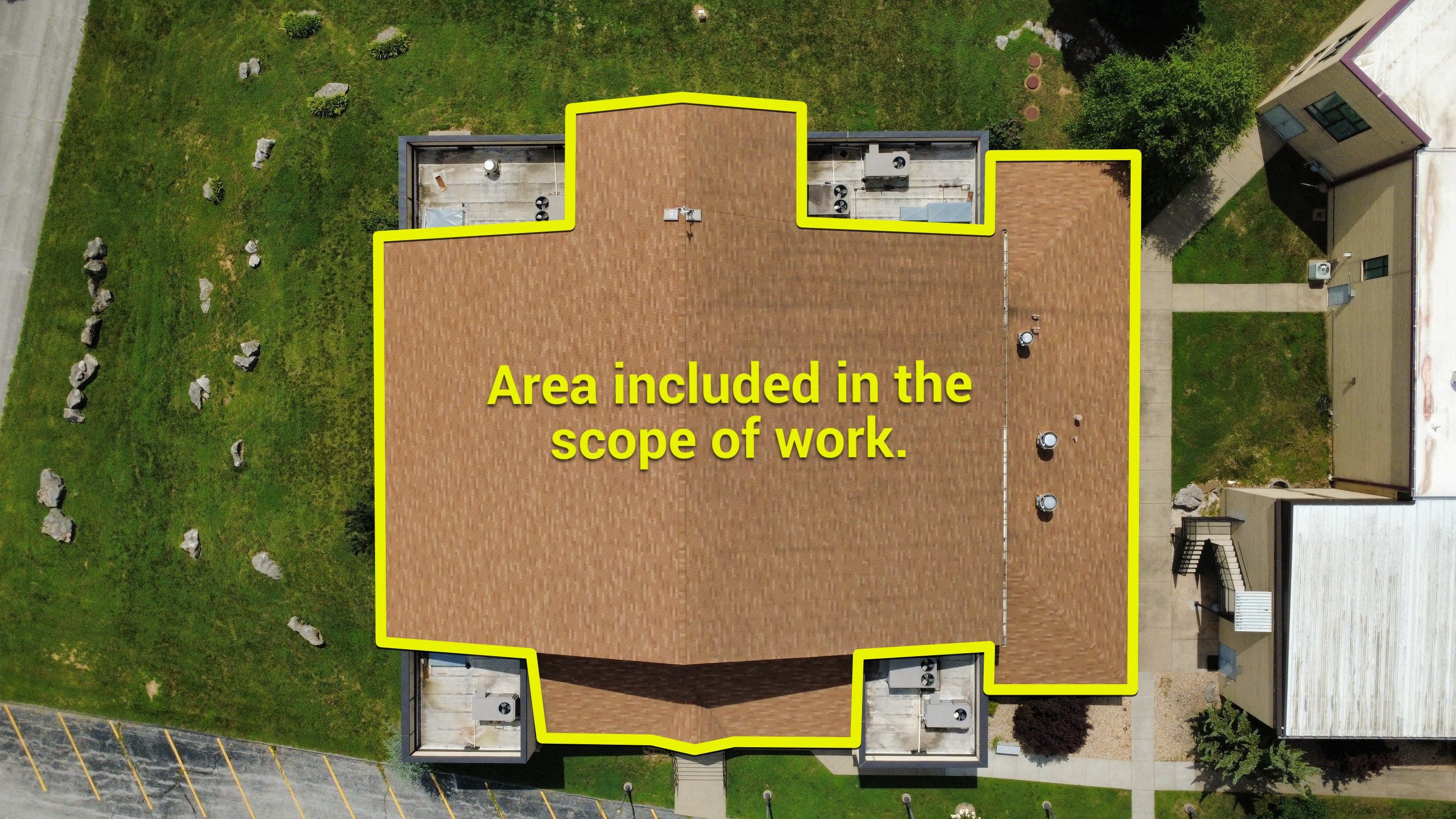 Commercial Multi Structure Roof Install  by Titan Commercial & Residential Roofing 