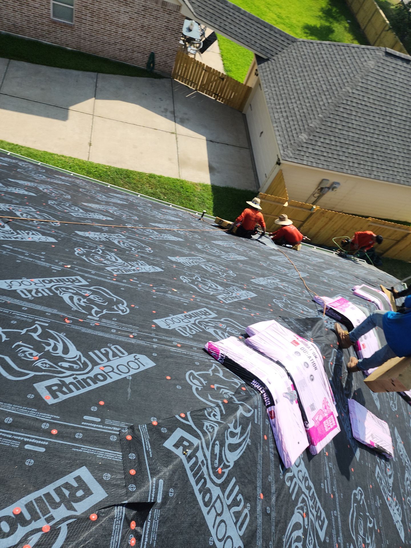 Residential Roofing Installation using Owen's Corning Duration (Lifetime) Shingles by Roof Repair Company