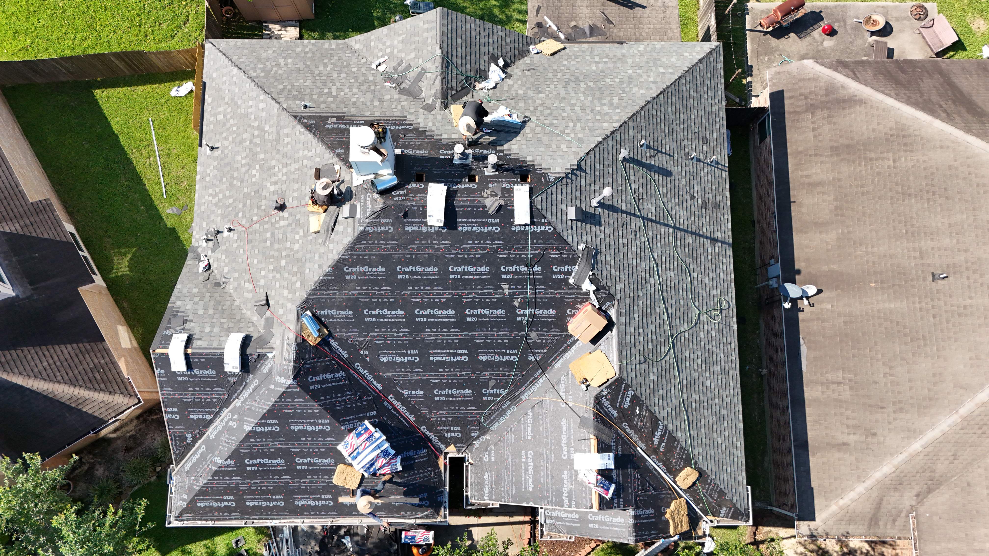 Complete Hip-Roof Replacement — Spring, TX by PL Roofing & SB Roofing, LLC.