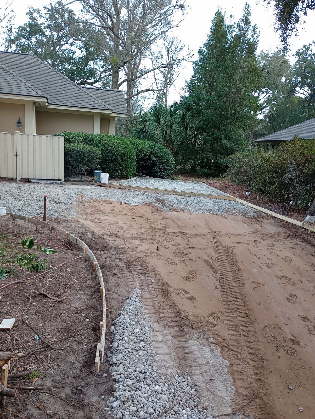 Custom Concrete Driveway and Walkway Replacement in Hilton Head Island by Lowcountry Scapes, LLC