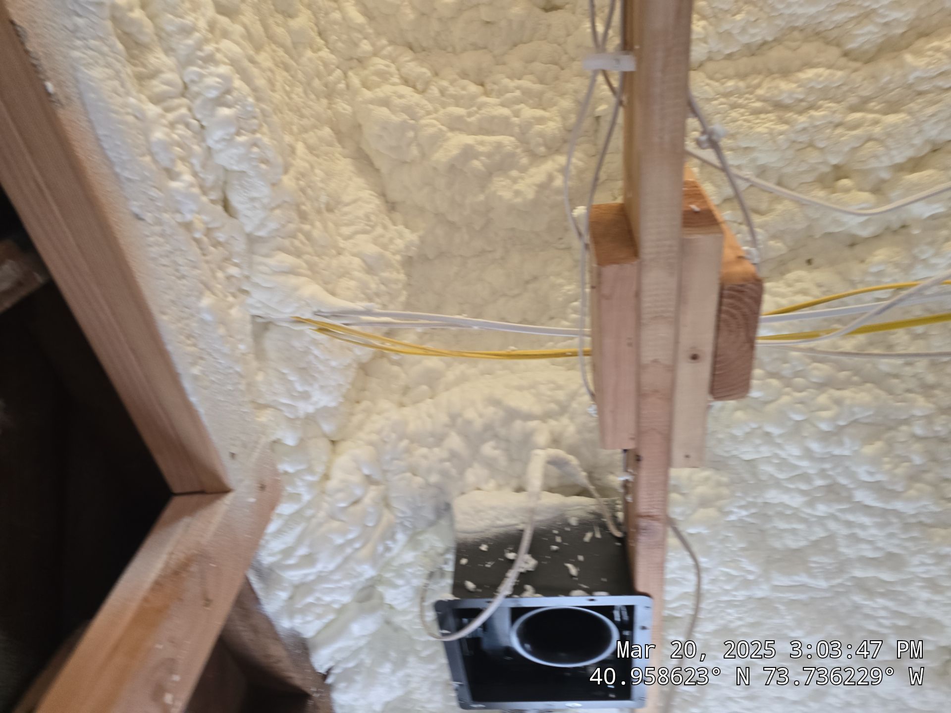 Attic Insulation using open cell spray foam by NYS Foam & Energy