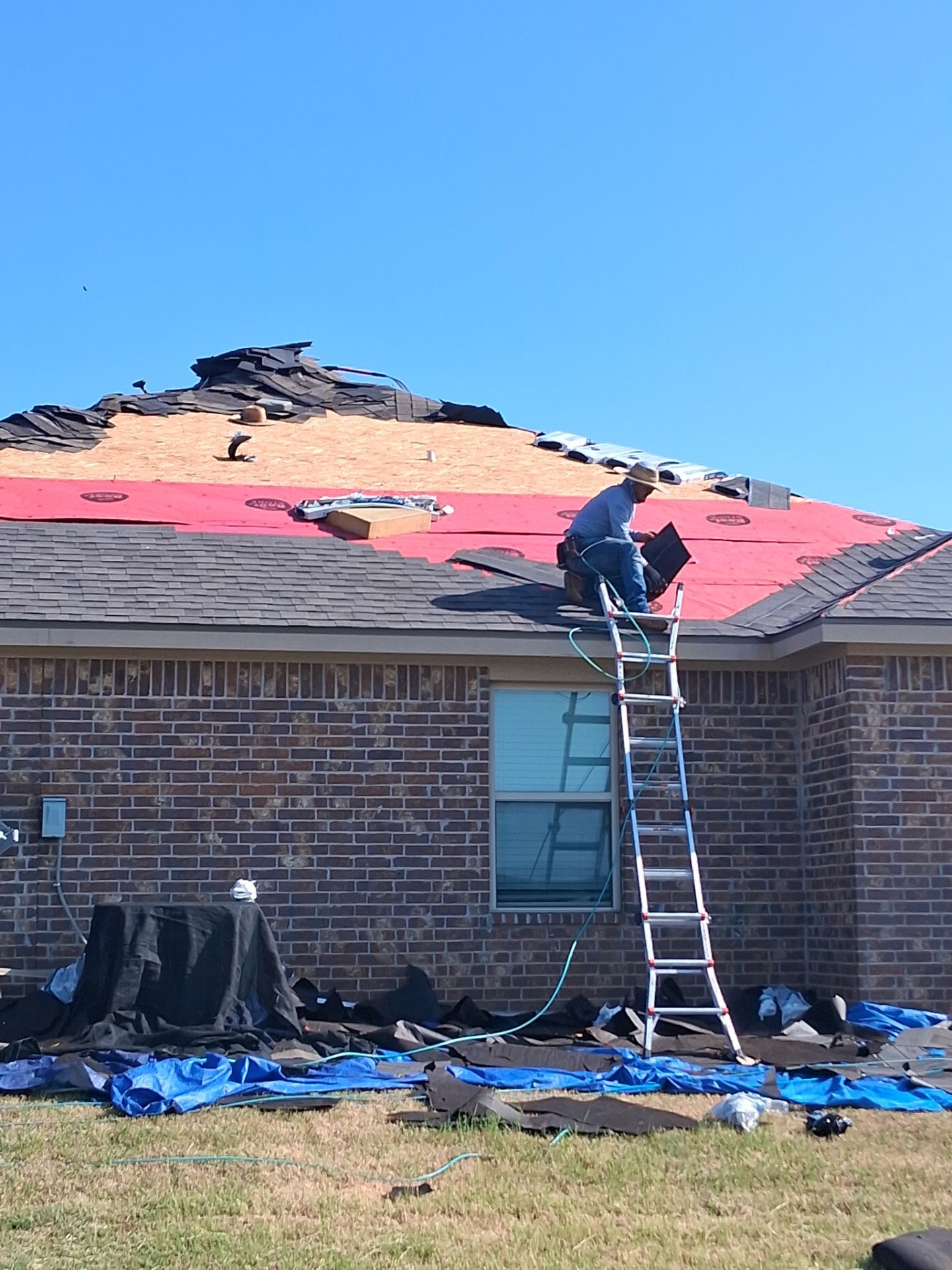 Residential Roof Replacement and Decking Repair in Springtown, Texas by Performance 1 Roofing