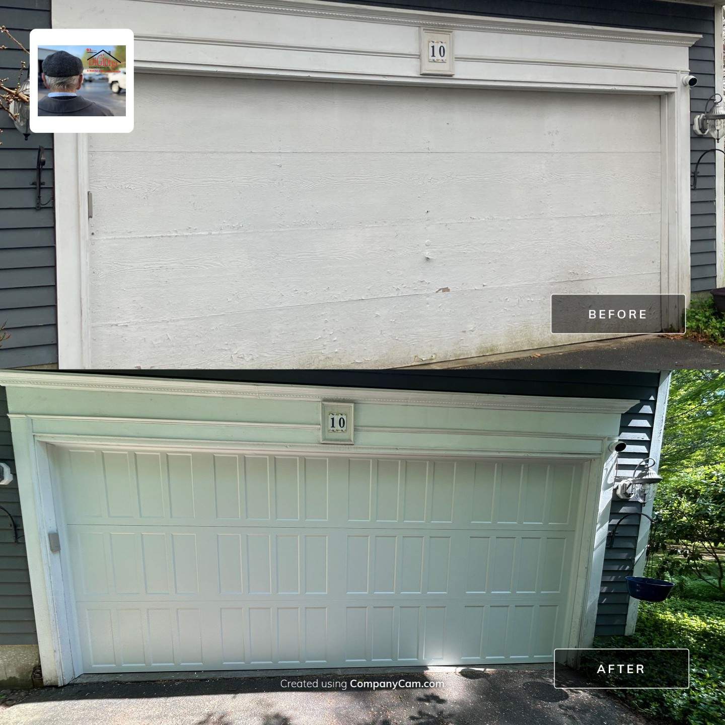 Garage Door Installation using Amarr Olympus Garage door by DiGiorgi Roofing and Siding Inc